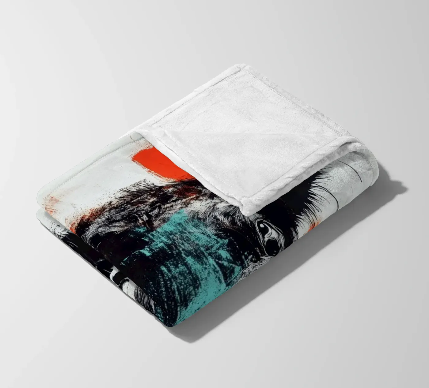 Tier Bison Fleecedecke von Justyna Jaszke JBJart