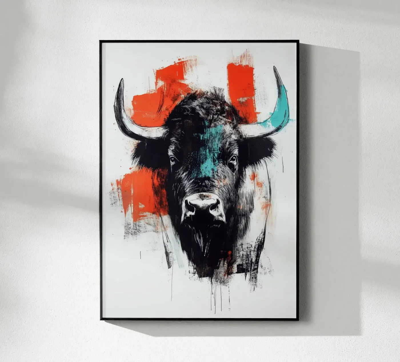 Animal bison Acryl-Glas von Justyna Jaszke JBJart