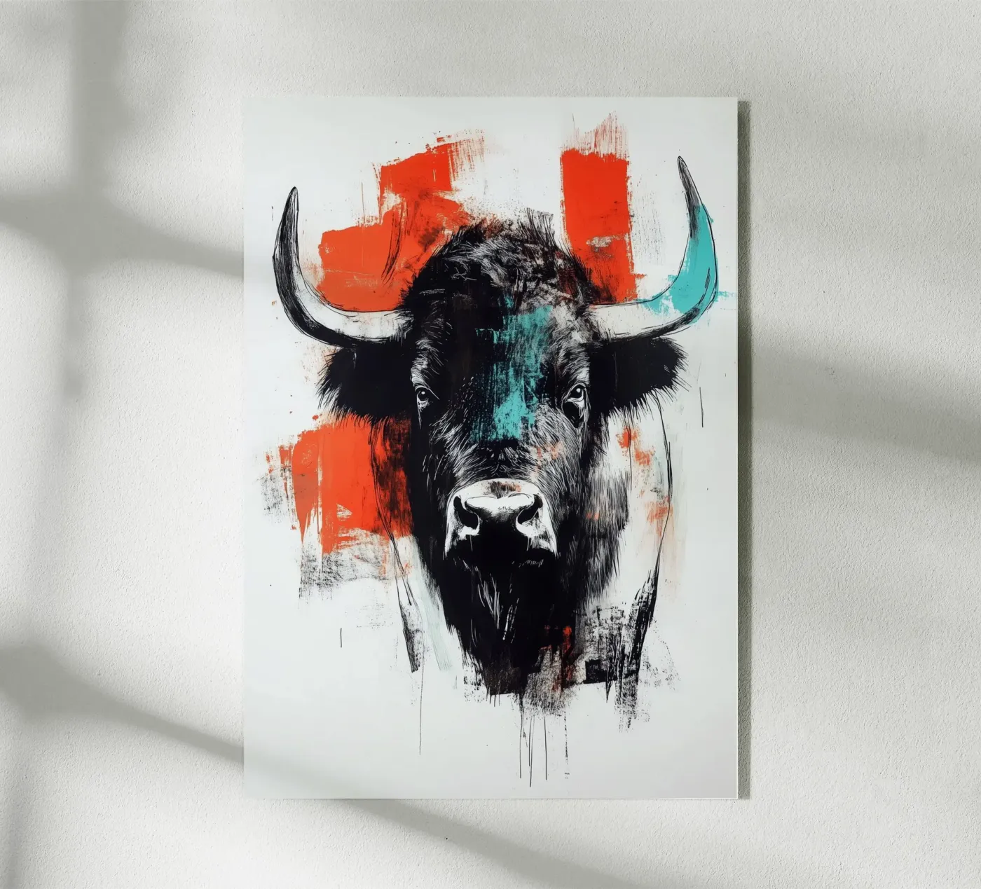 Animal bison Acryl-Glas von Justyna Jaszke JBJart