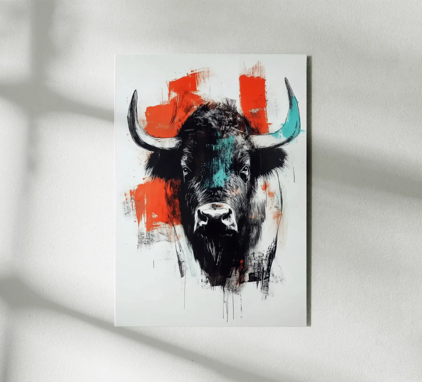 Animale bisonte pannello forex da Justyna Jaszke JBJart