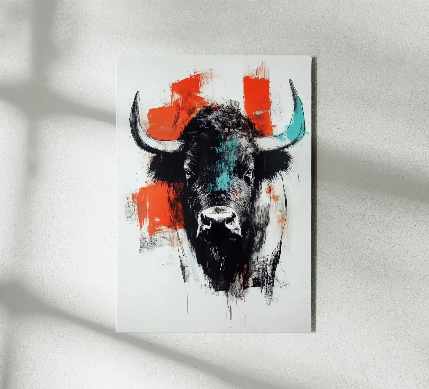 Animal bison alluminio dibond da Justyna Jaszke JBJart