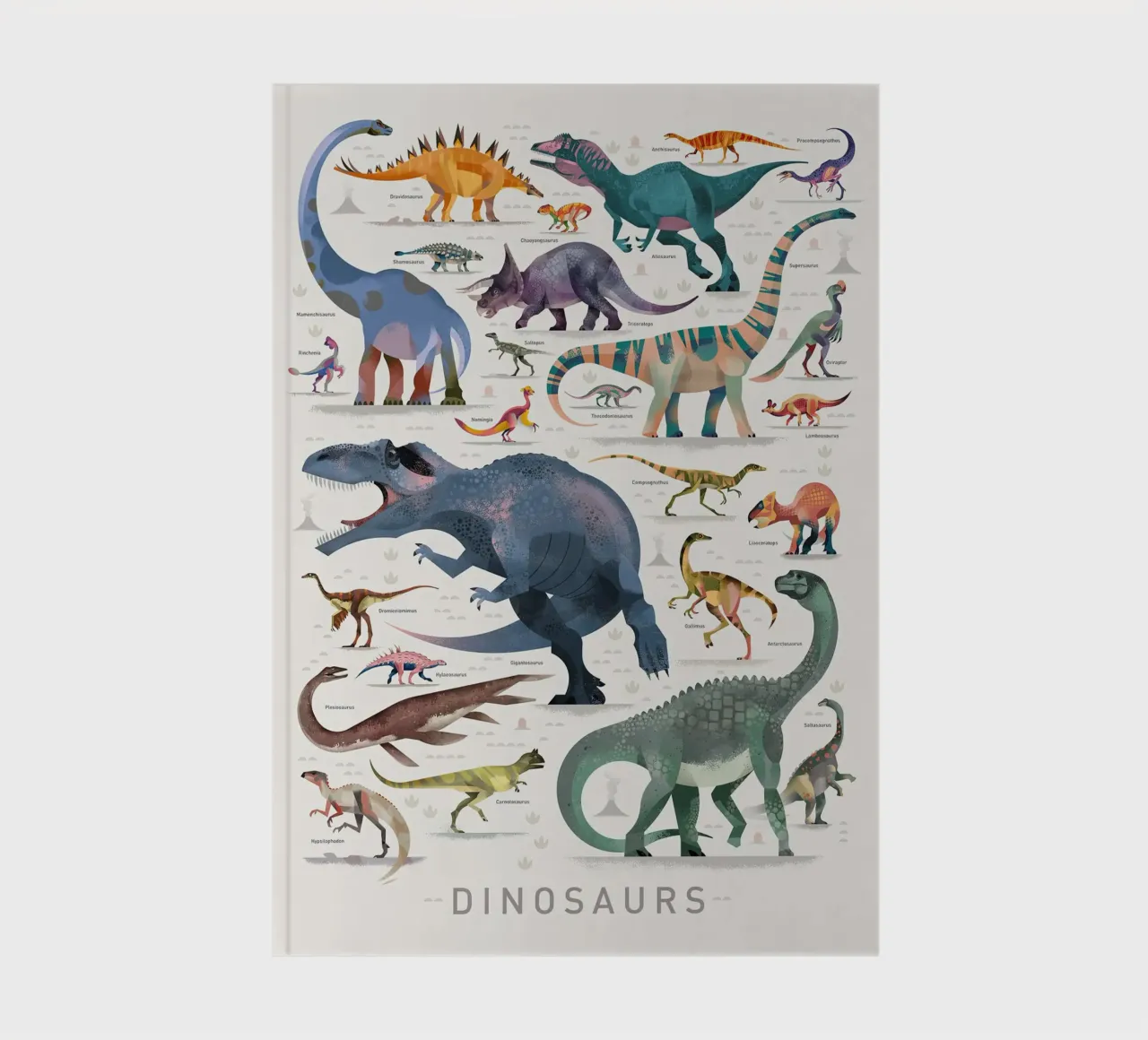 Dinosaurs II print notebook by MelisaArt