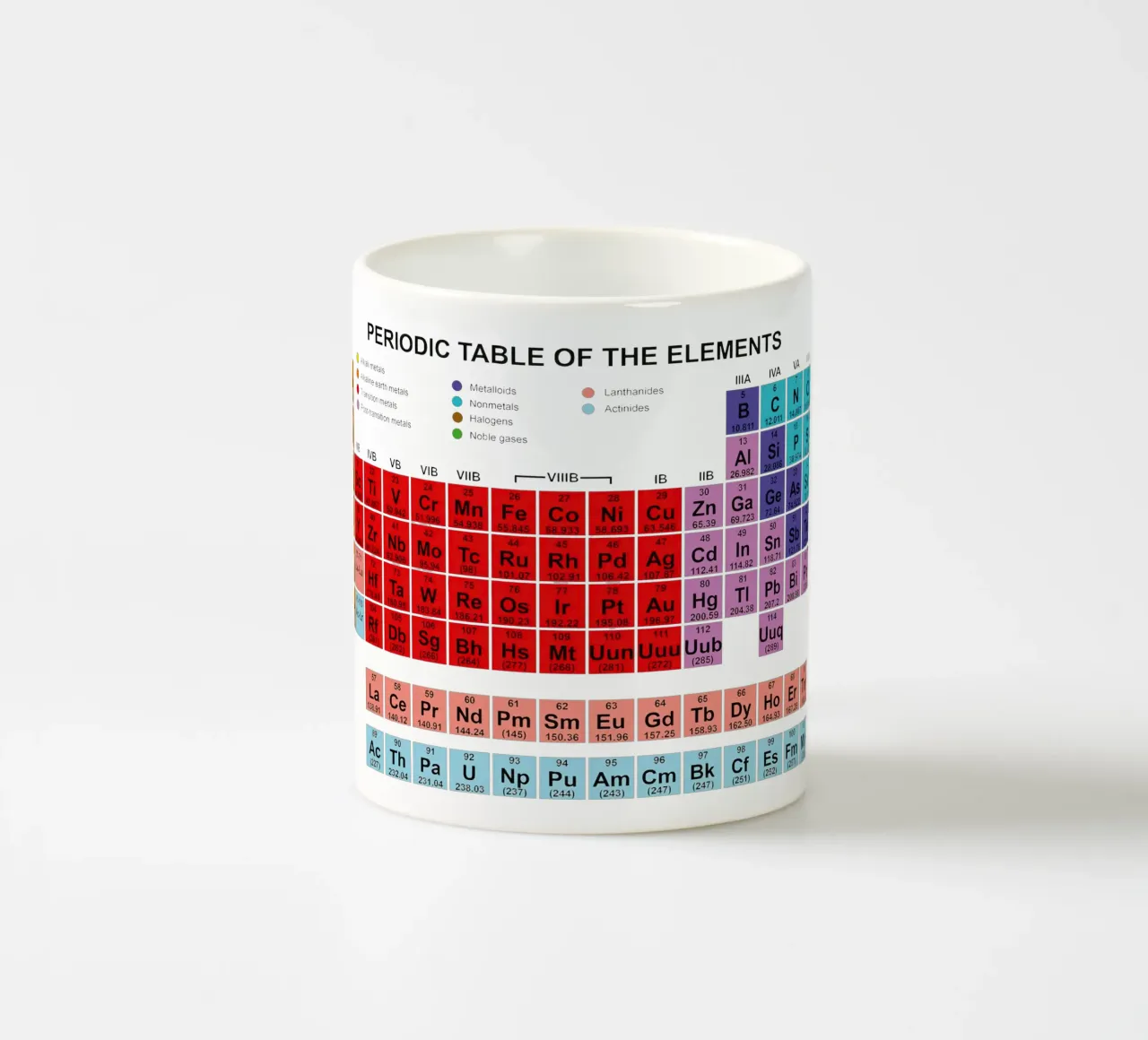 Tavola periodica degli elementi tazza in ceramica da Monikaprint