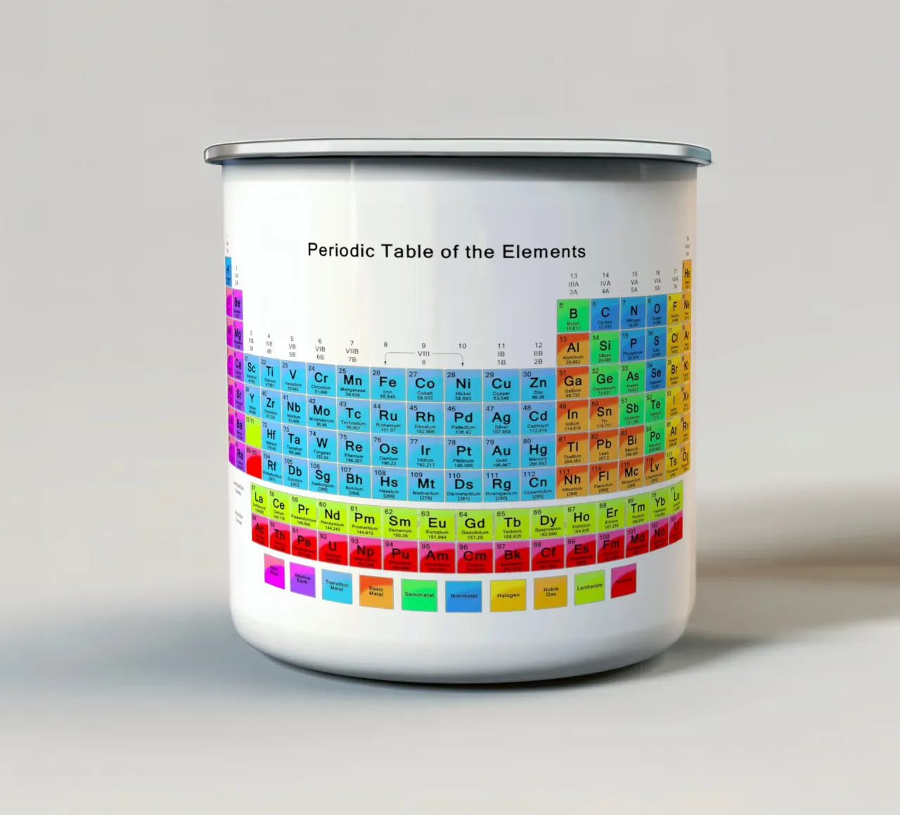 Tavola periodica degli elementi II tazza in smalto da Monikaprint
