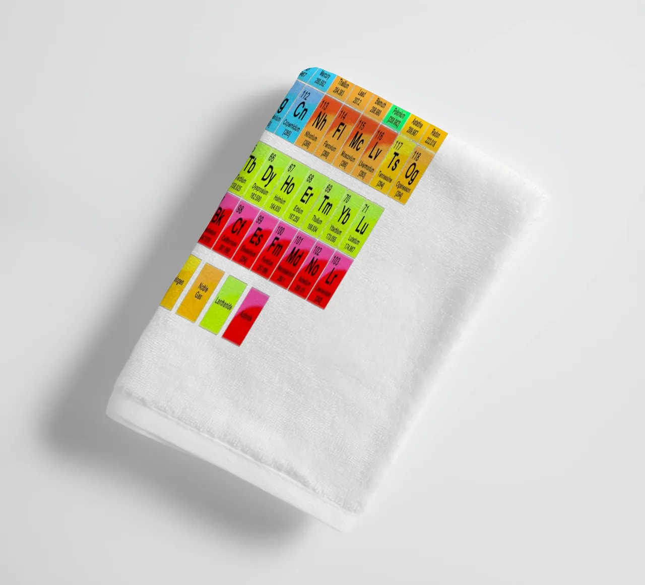 Periodic Table Of The Elements II towel by Monikaprint