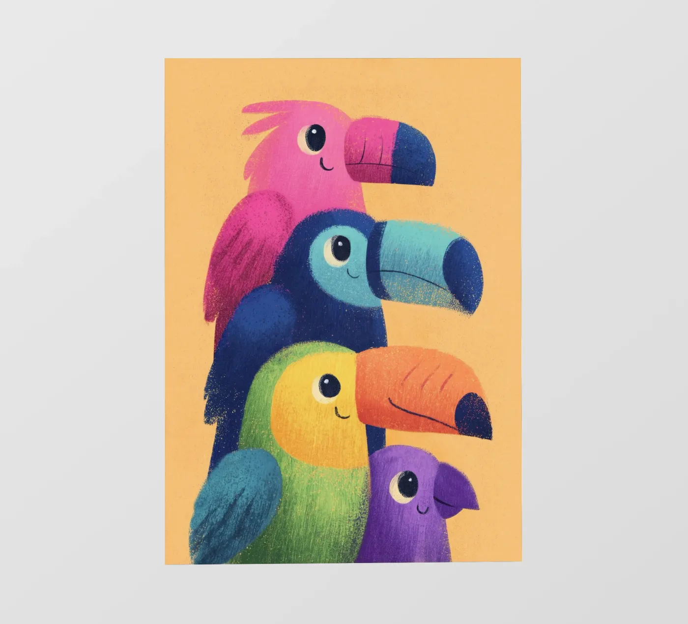 Rainbow Beaks pellicola backlit da Kiara