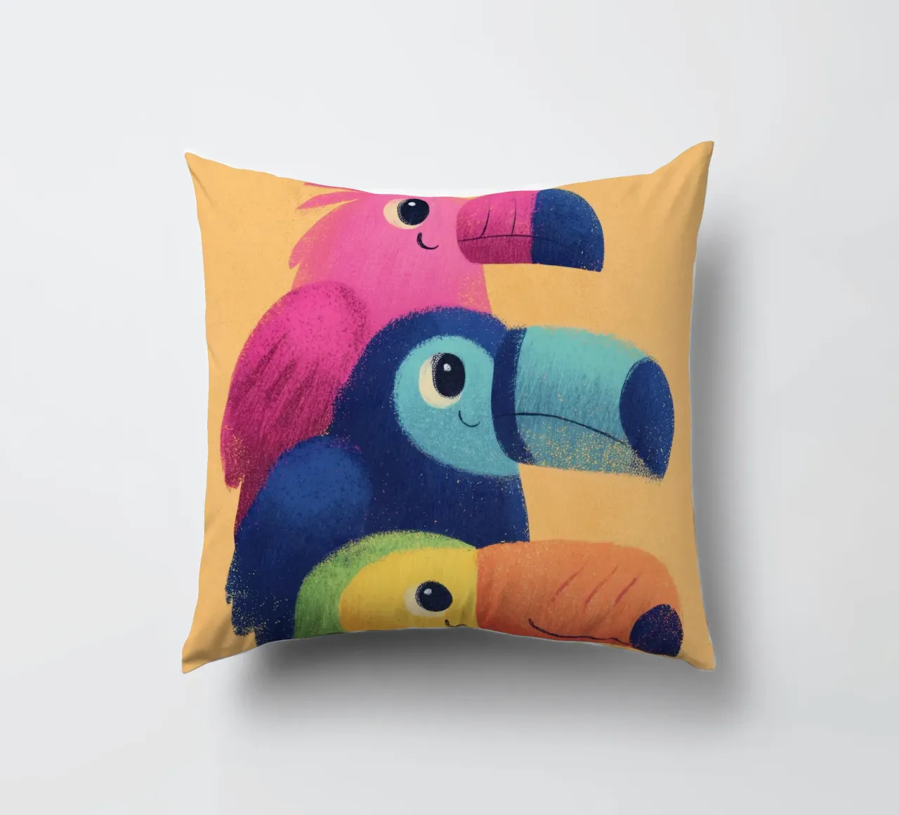 Rainbow Beaks cuscino da Kiara