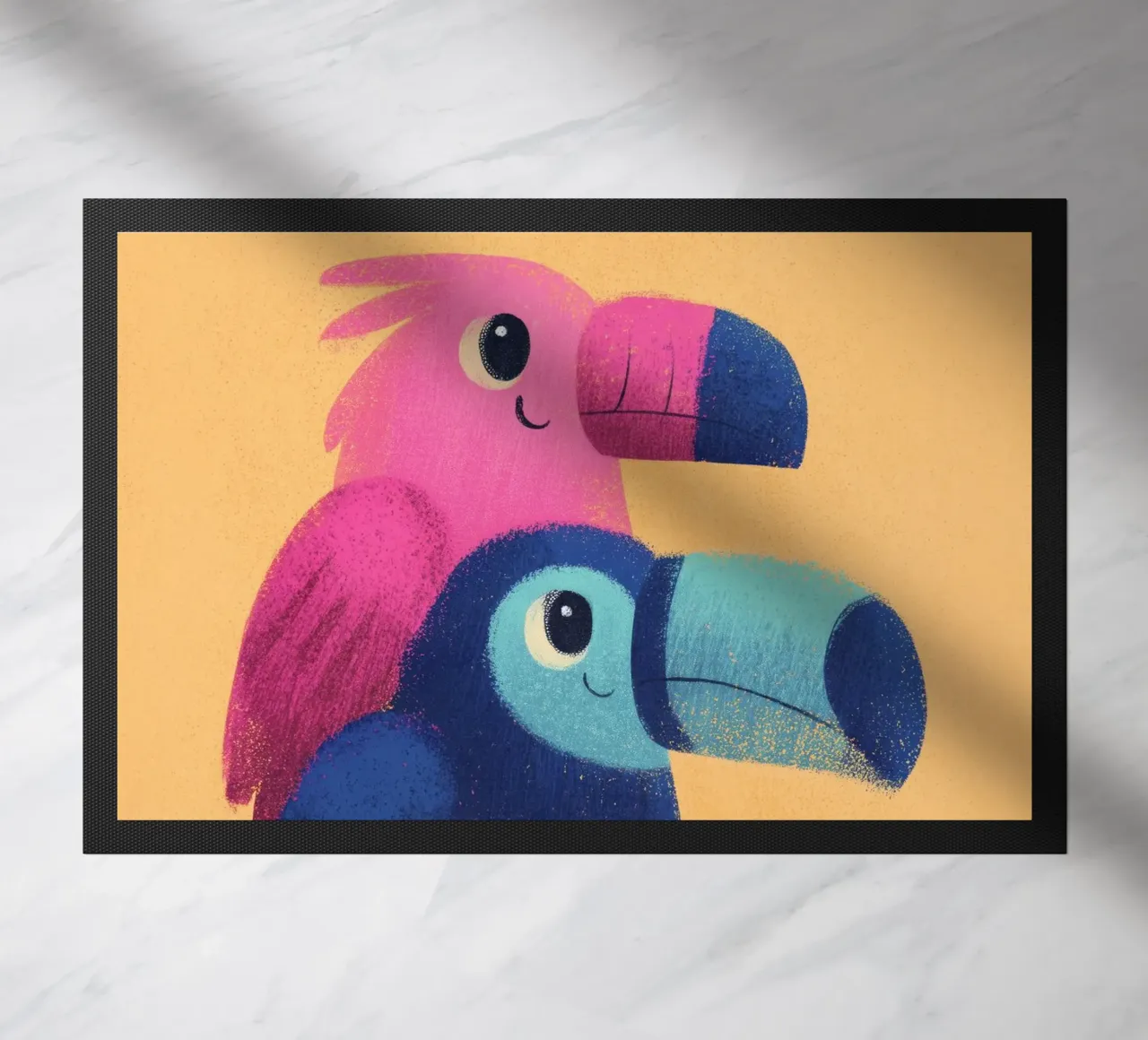 Rainbow Beaks deurmat van Kiara