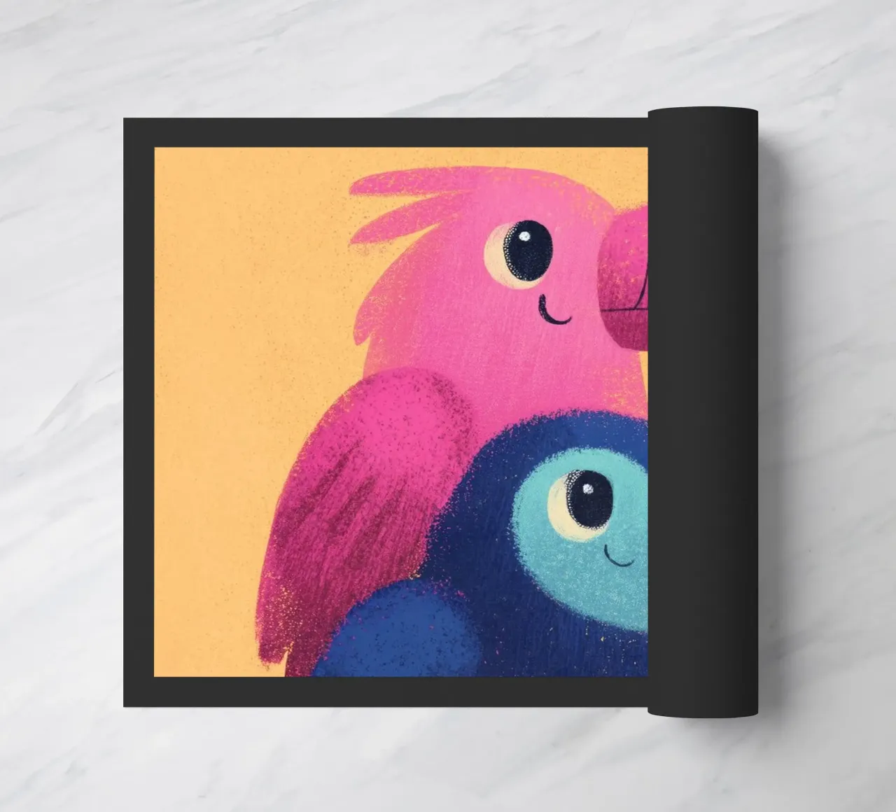 Rainbow Beaks deurmat van Kiara