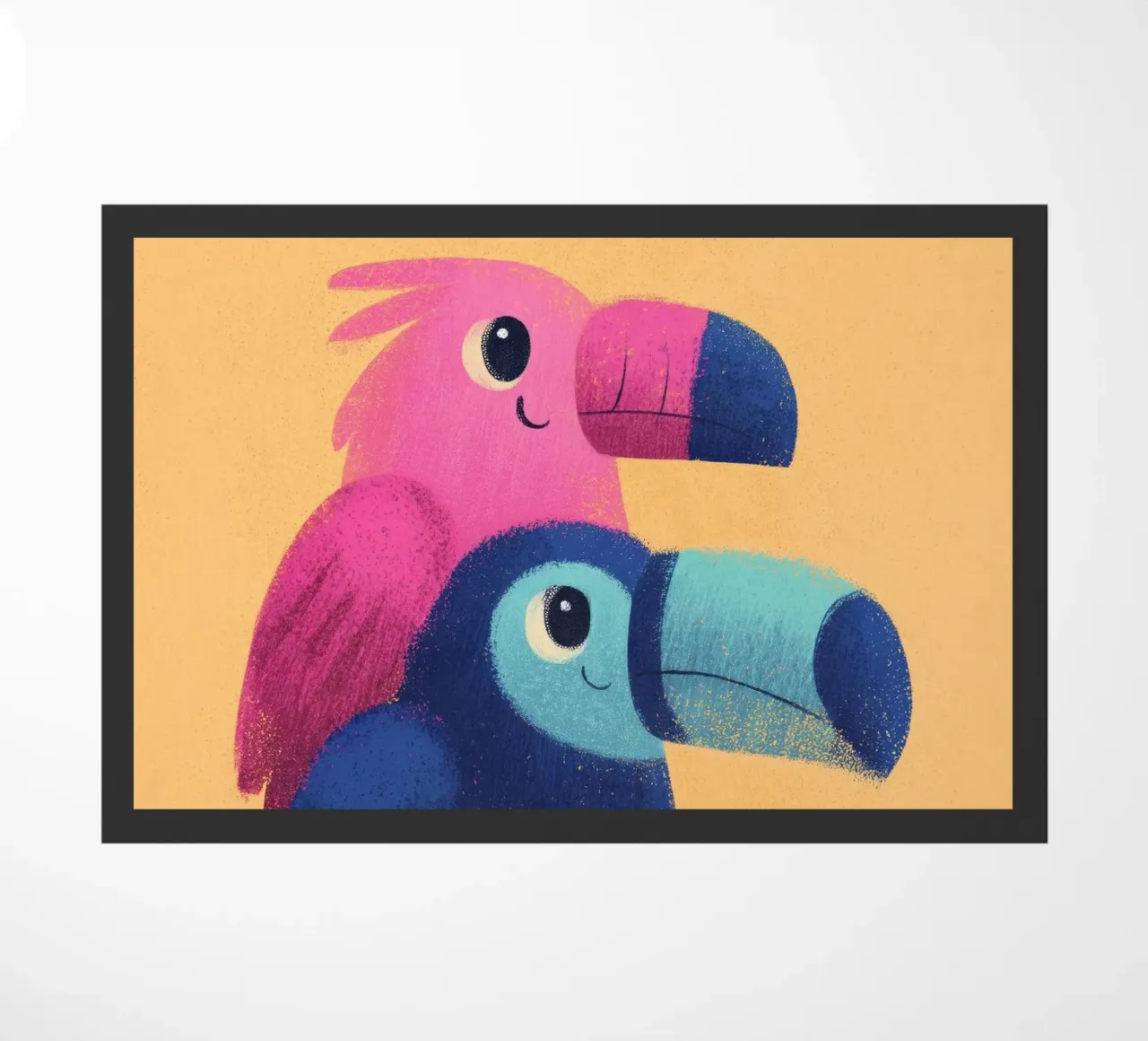 Rainbow Beaks deurmat van Kiara