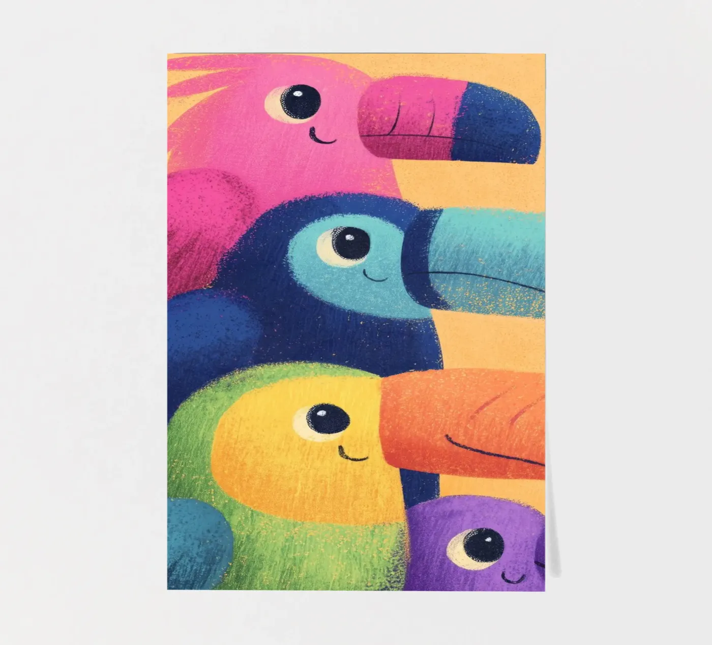 Rainbow Beaks sticker sheet by Kiara