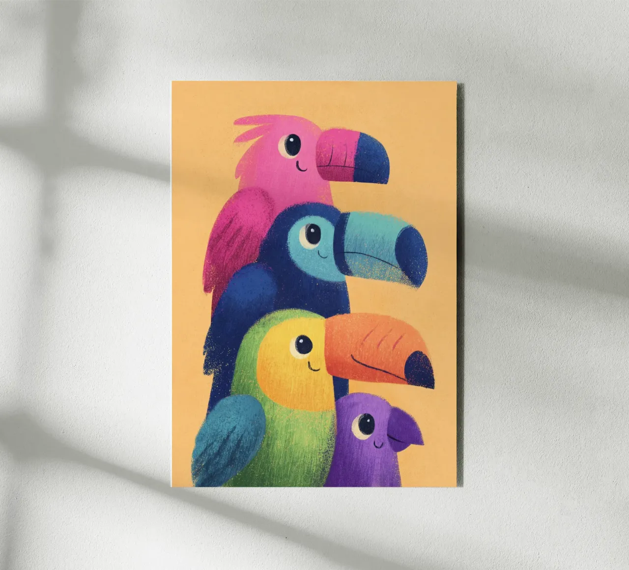 Rainbow Beaks alluminio dibond da Kiara