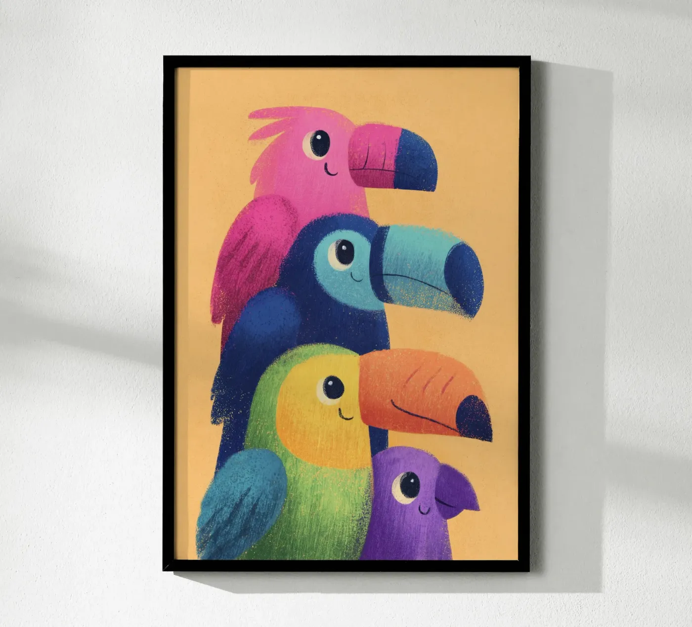 Rainbow Beaks poster by Kiara
