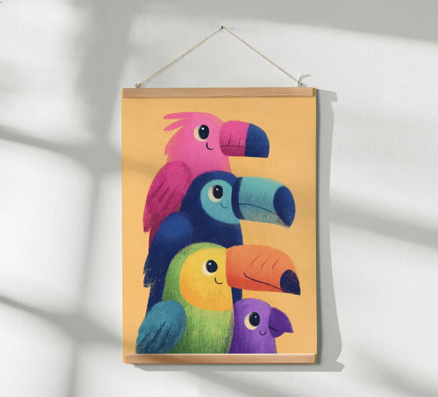 Rainbow Beaks poster by Kiara