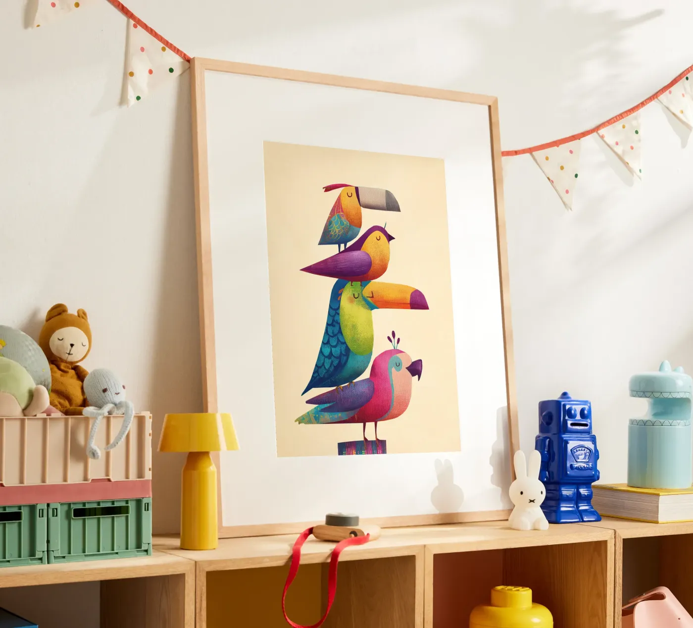 Rainbow Birds poster da Kiara