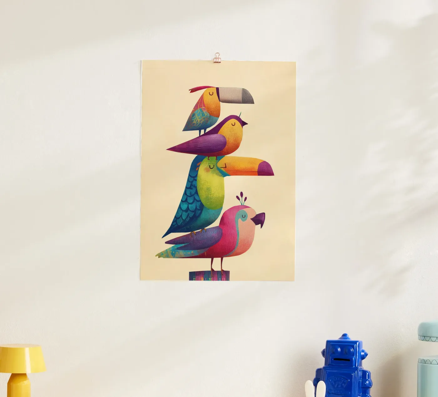 Rainbow Birds poster da Kiara
