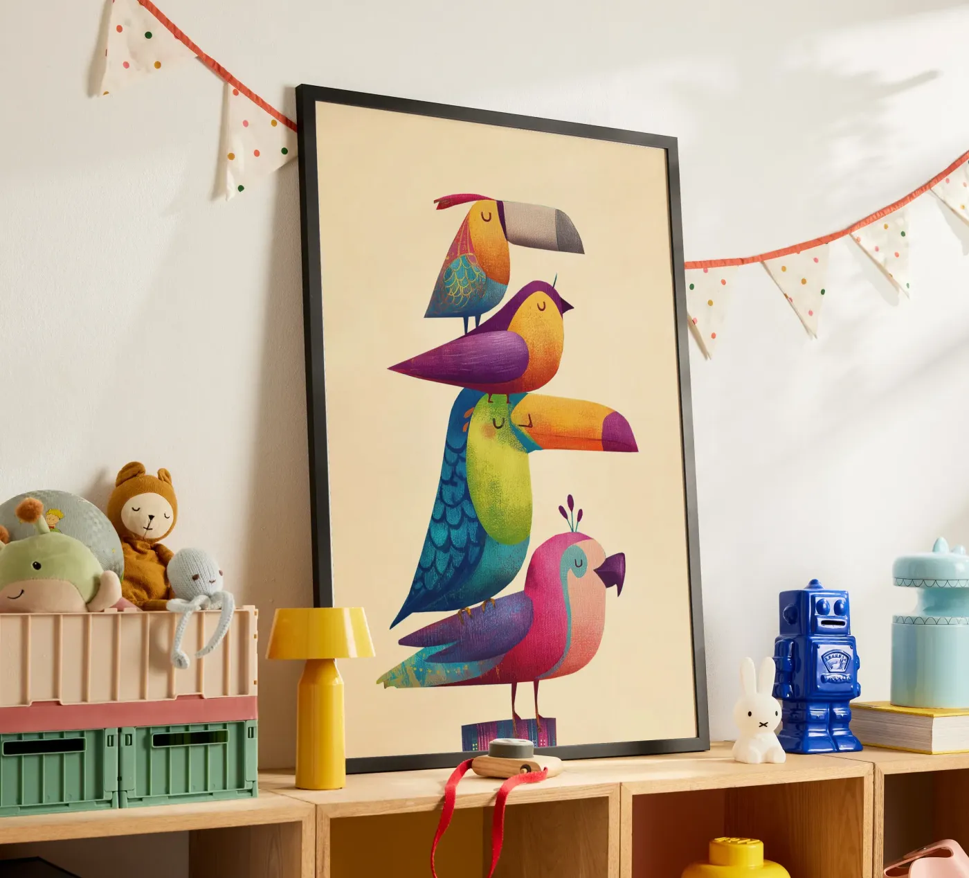 Rainbow Birds poster da Kiara