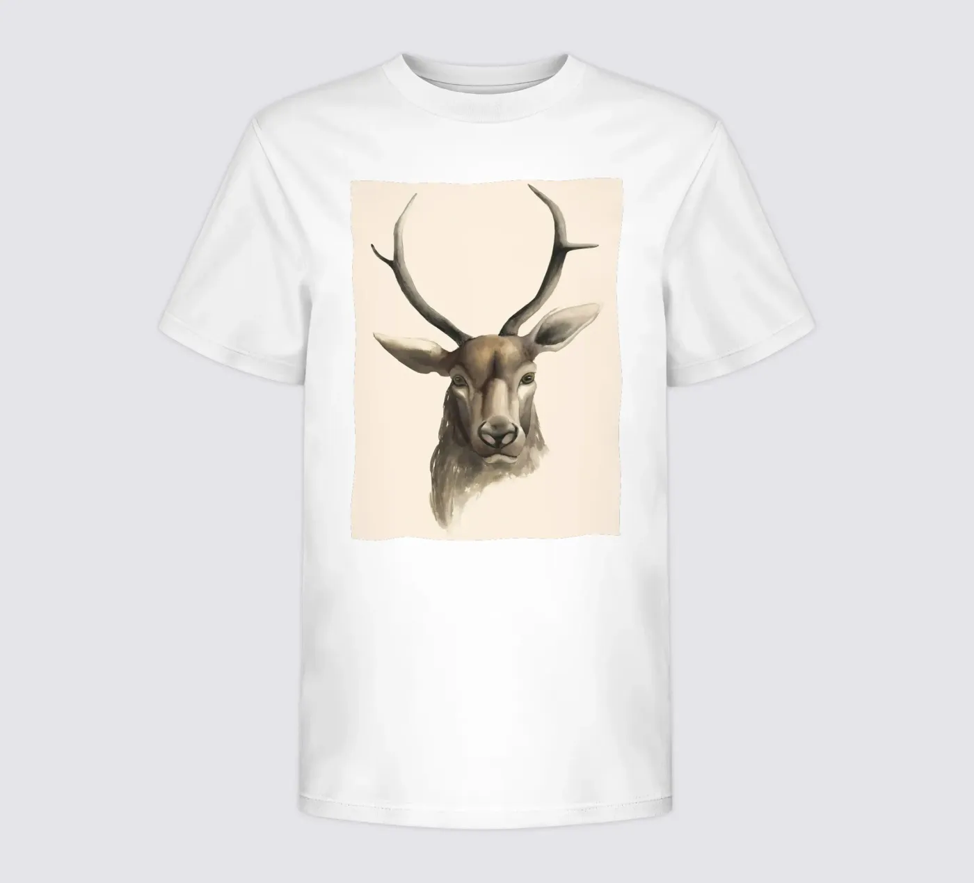 Deer study print kinder t-shirt van medineprint