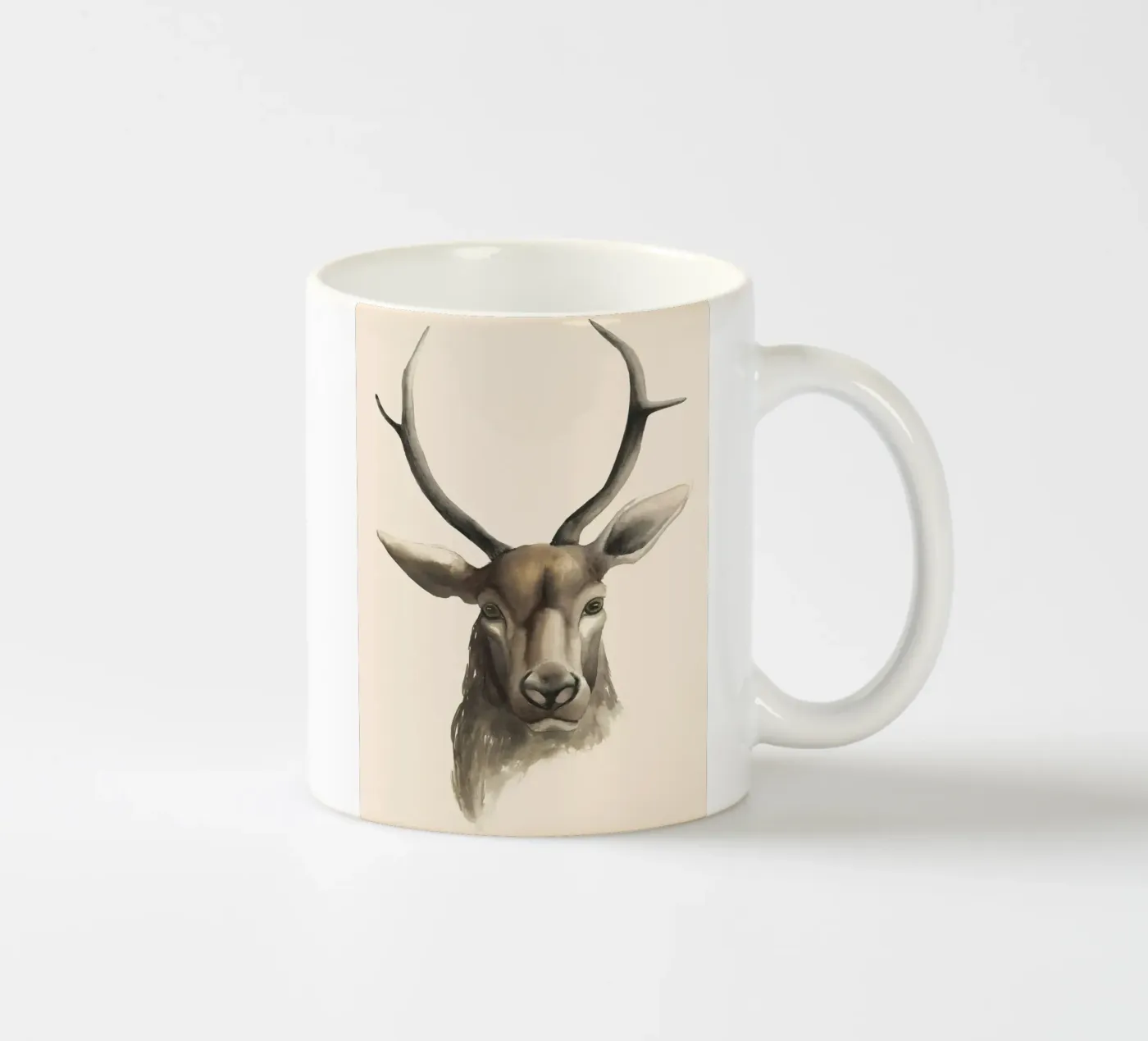 Étude de cerfs mug en céramique de medineprint