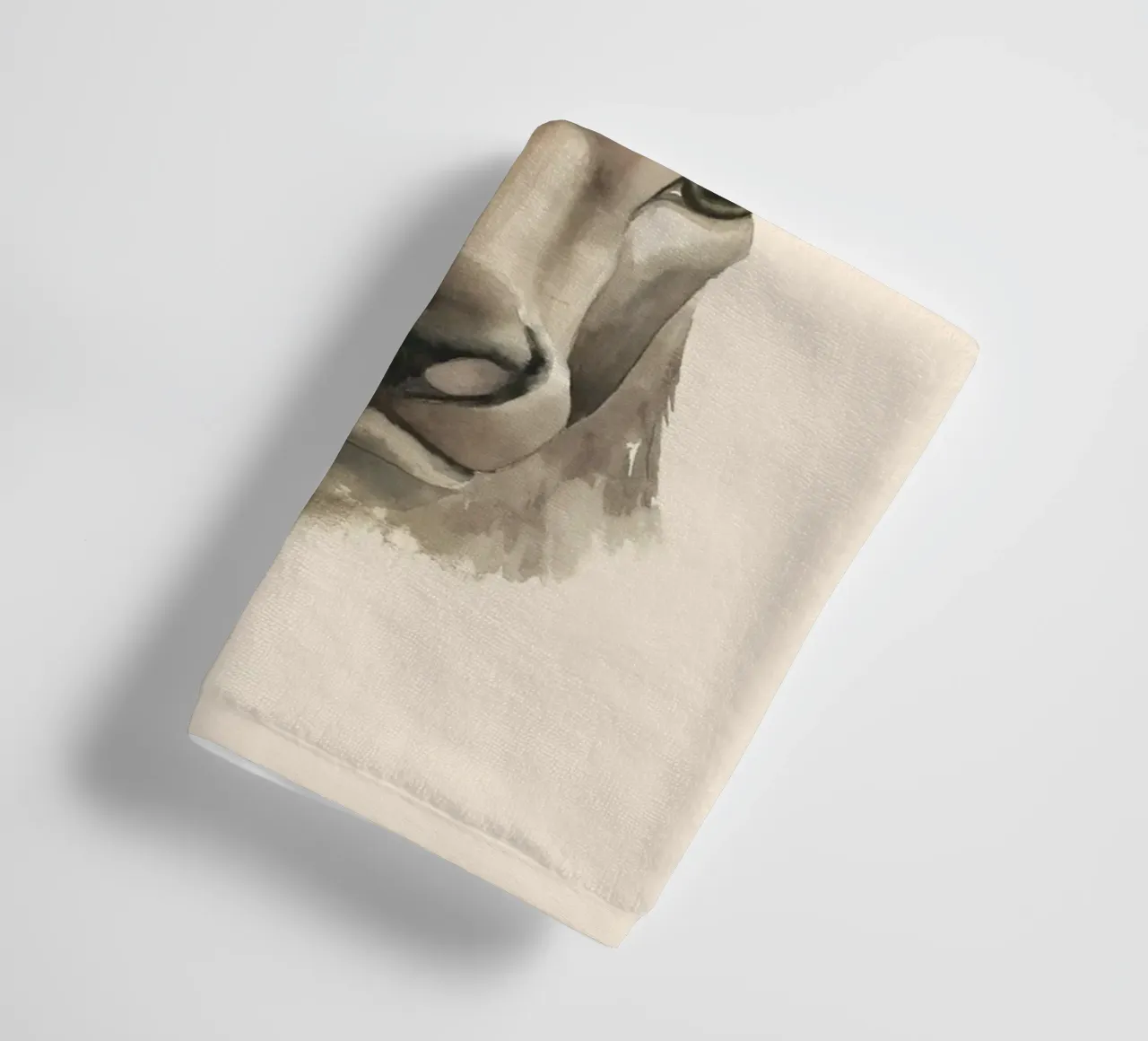 Deer study print towel by medineprint