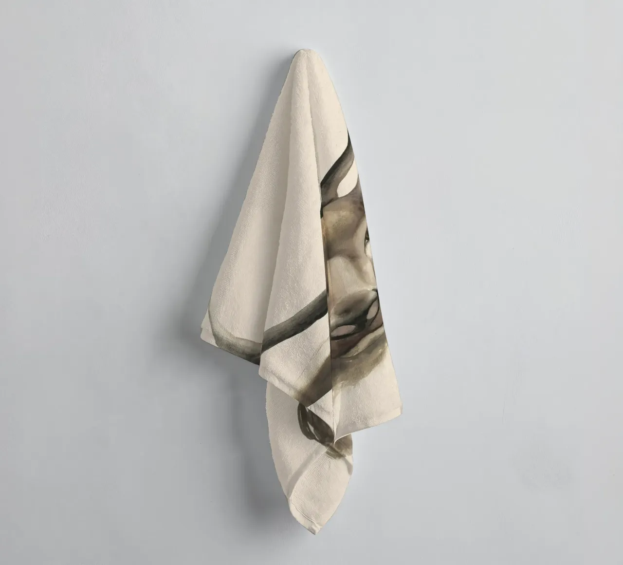 Deer study print towel by medineprint