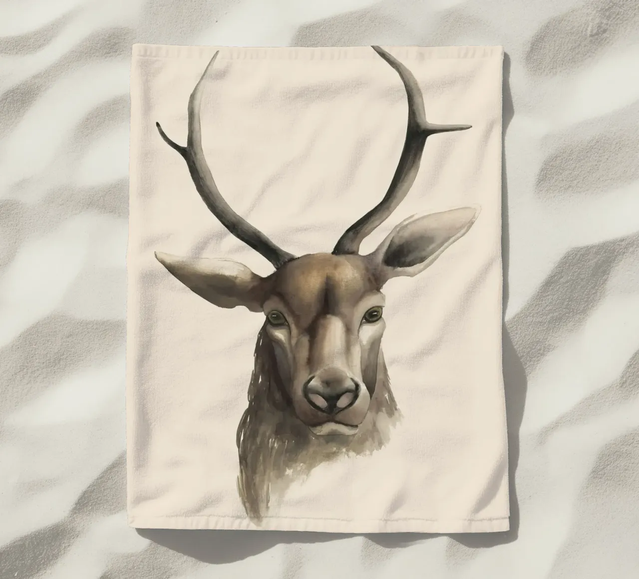 Stampa di studio sui cervi telo mare da medineprint