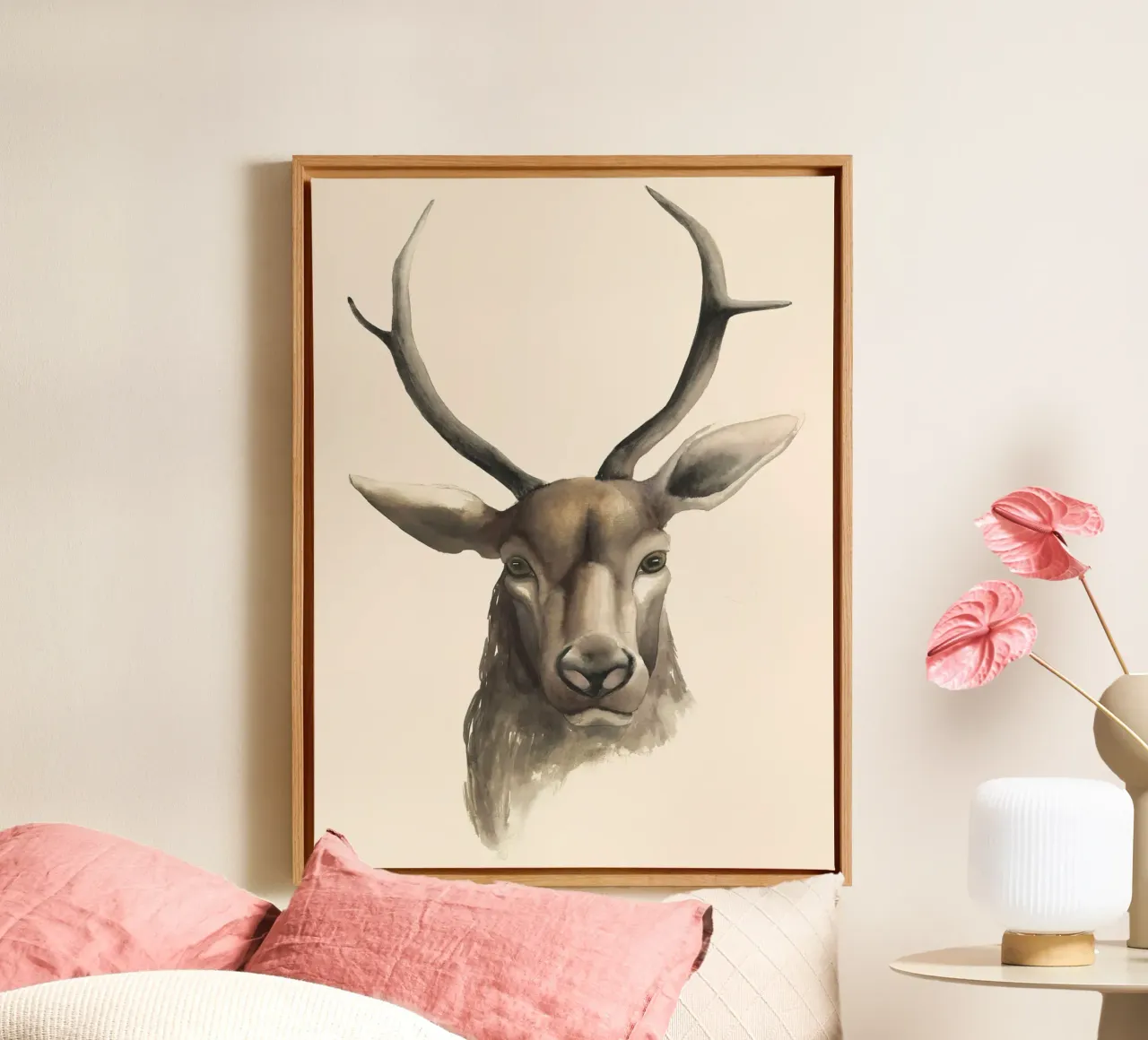 Stampa di studio sui cervi tela da medineprint