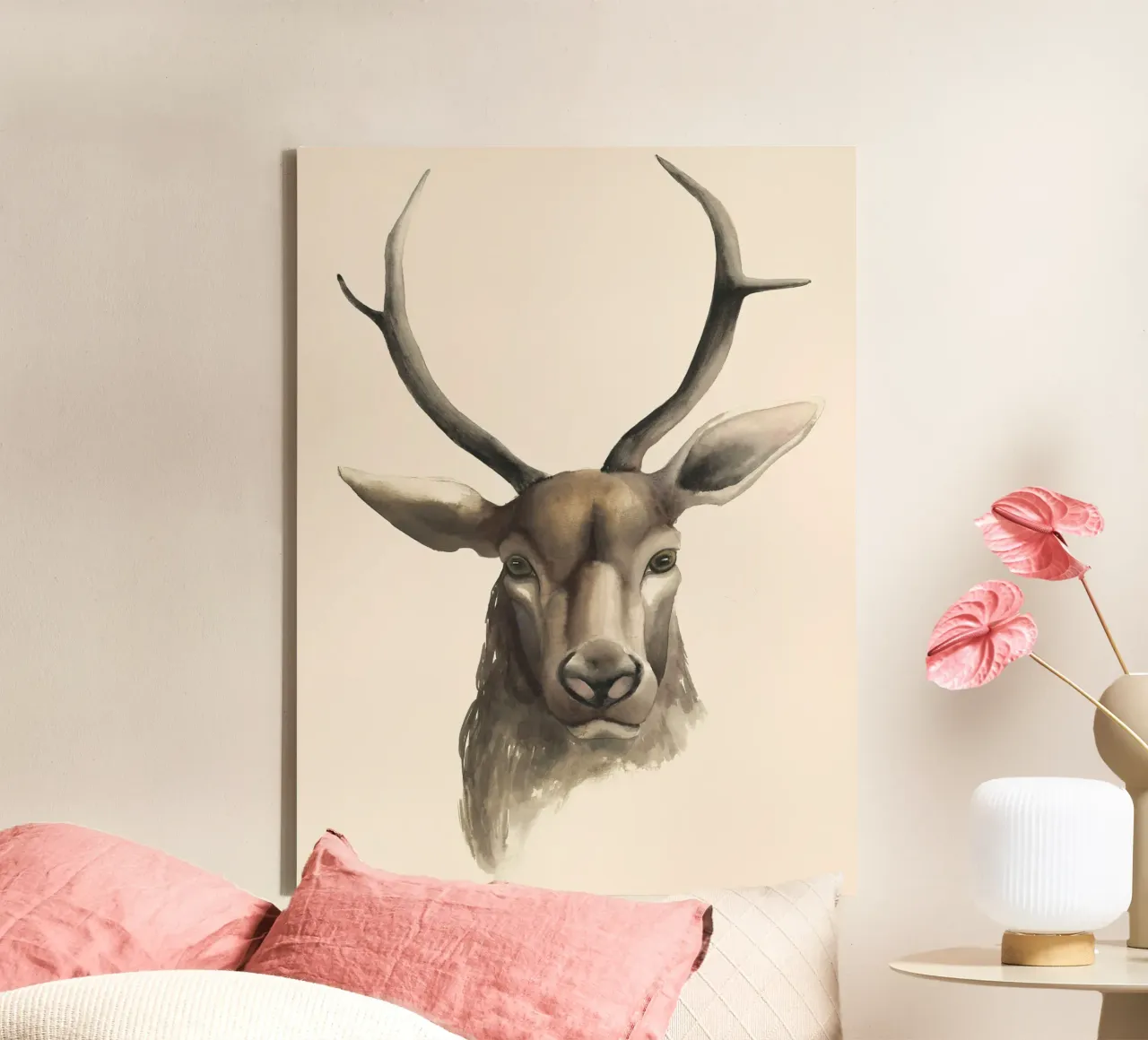 Stampa di studio sui cervi tela da medineprint