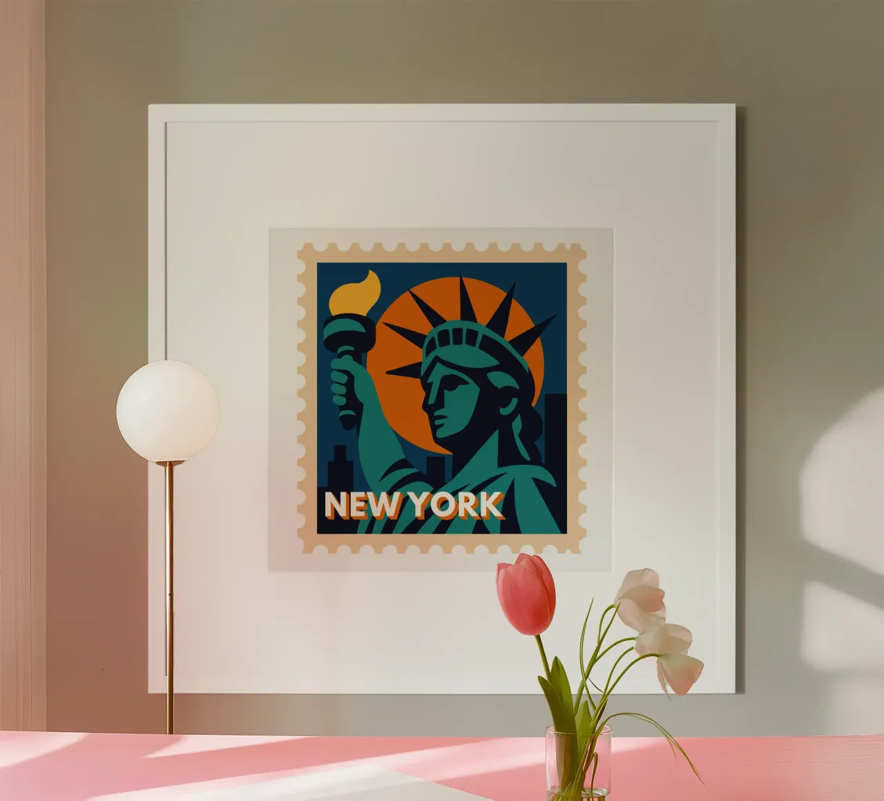 New York – Liberty in Colour & Form poster da studiovinja