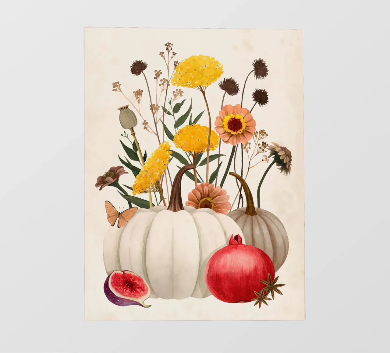 Botaniche d'autunno II telo in pvc da medineprint
