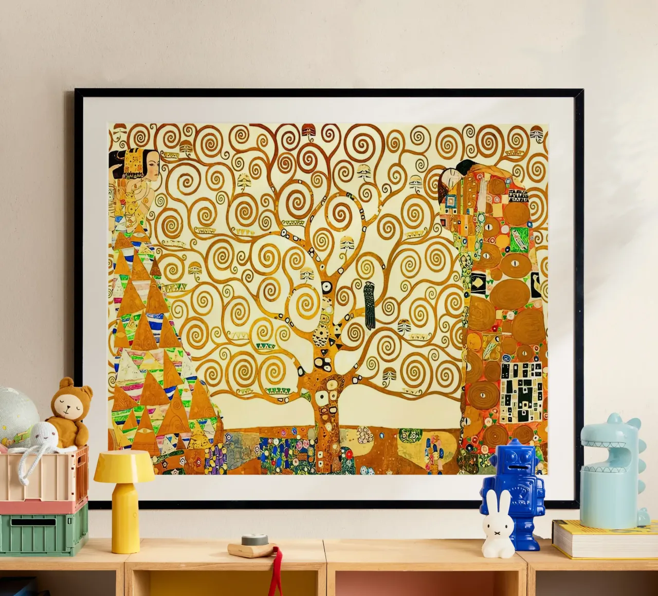 Gustav Klimt Baum des Lebens Poster von Show Art
