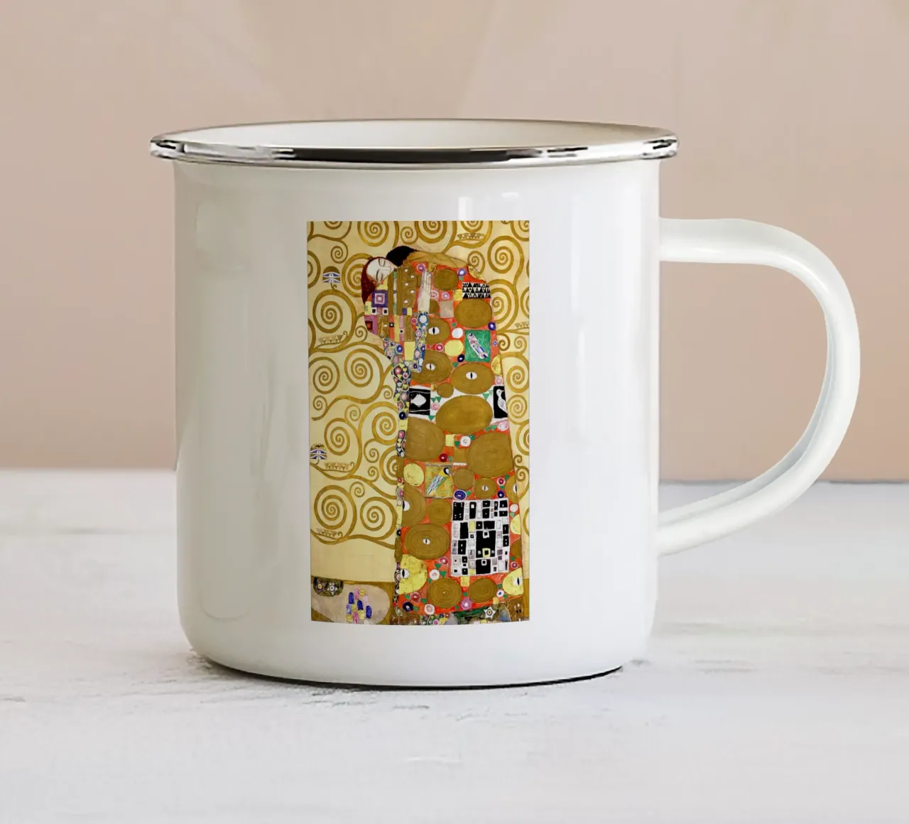 L'albero della vita - Gustave Klimt tazza in smalto da Show Art