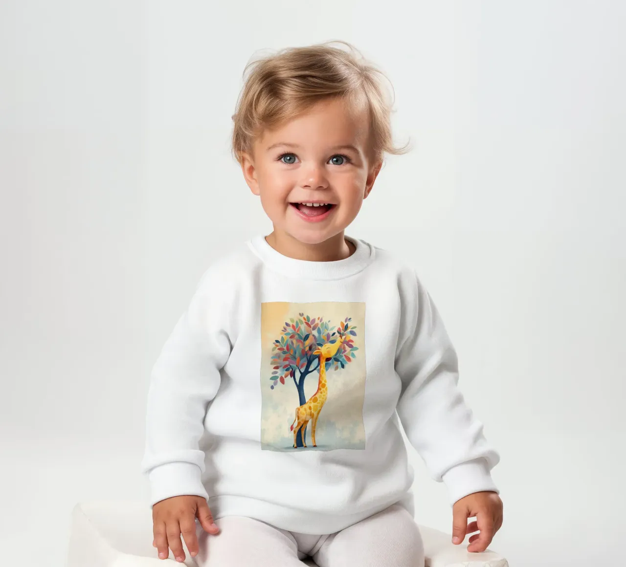 Rainbow Giraffe felpa neonato da Kiara