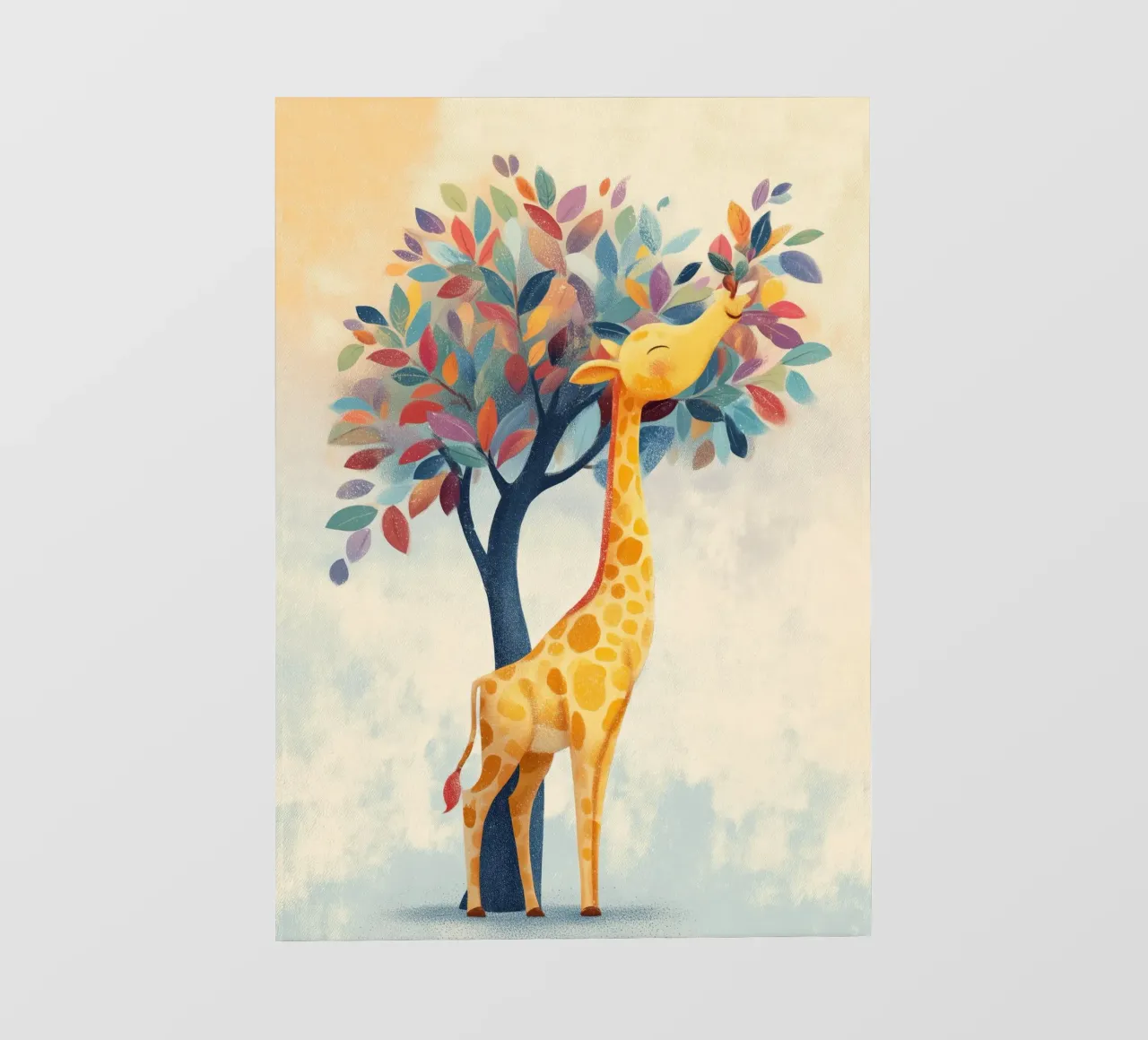 Rainbow Giraffe telo in pvc da Kiara