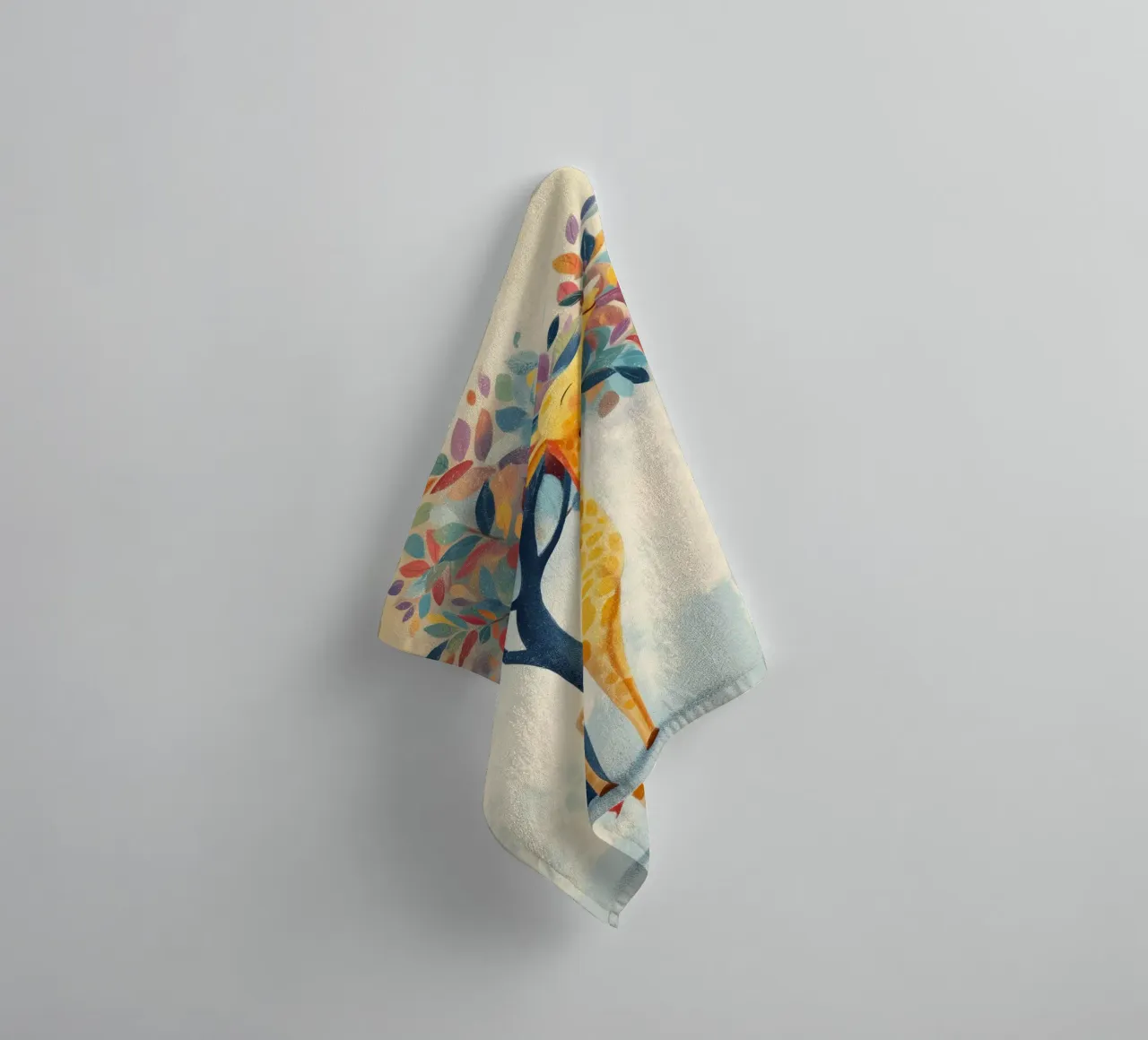Rainbow Giraffe asciugamano da bagno da Kiara