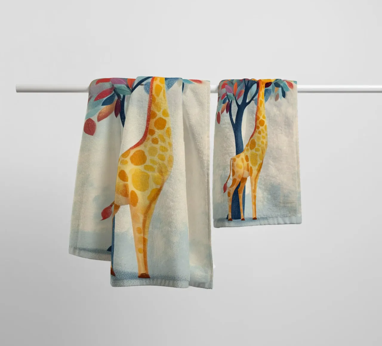 Rainbow Giraffe asciugamano da bagno da Kiara