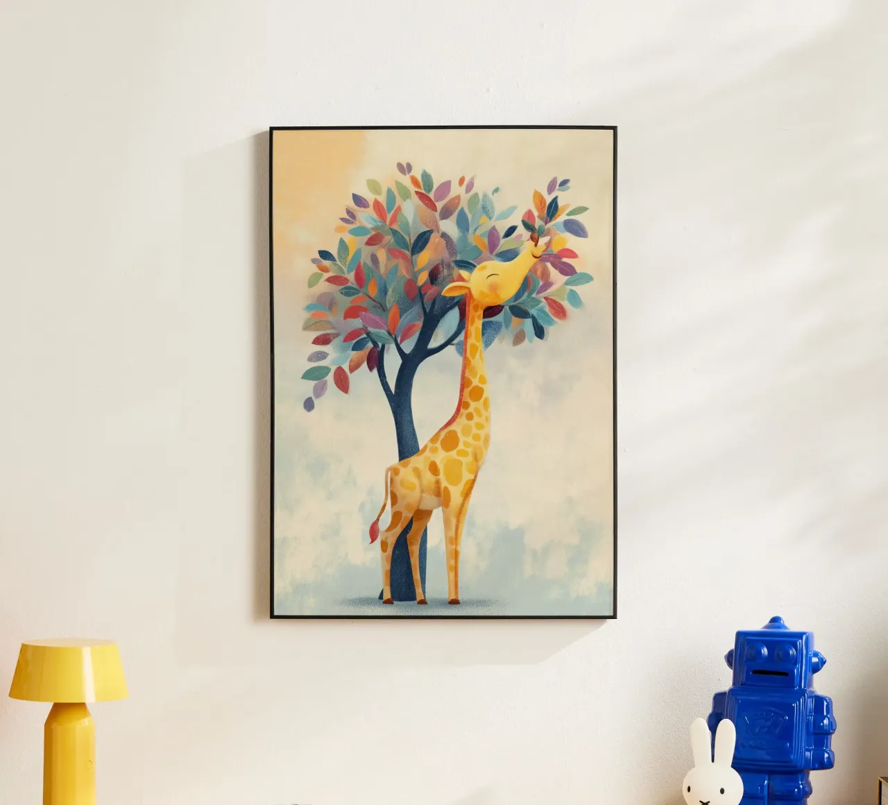 Rainbow Giraffe alluminio dibond da Kiara
