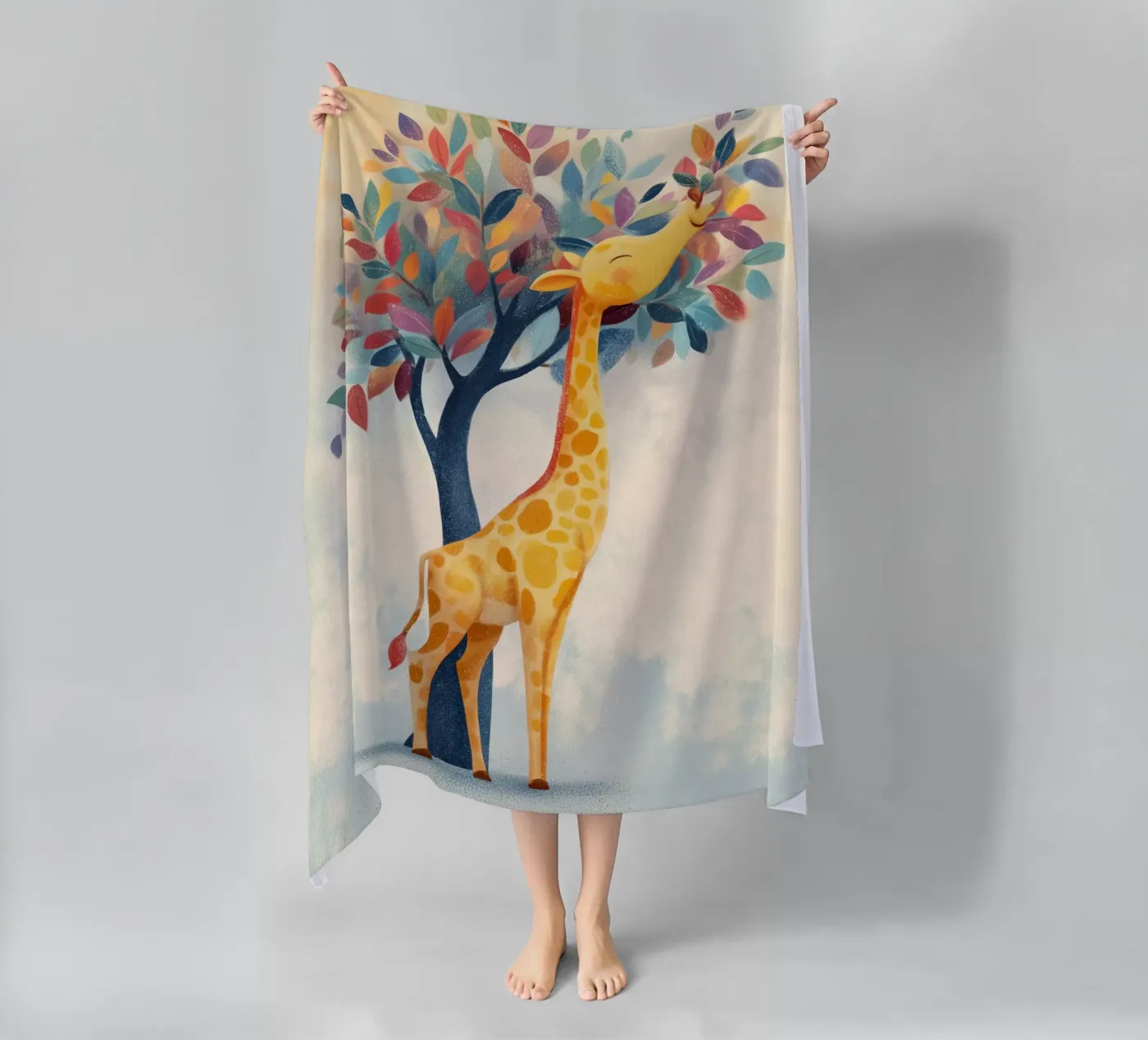 Rainbow Giraffe telo mare da Kiara