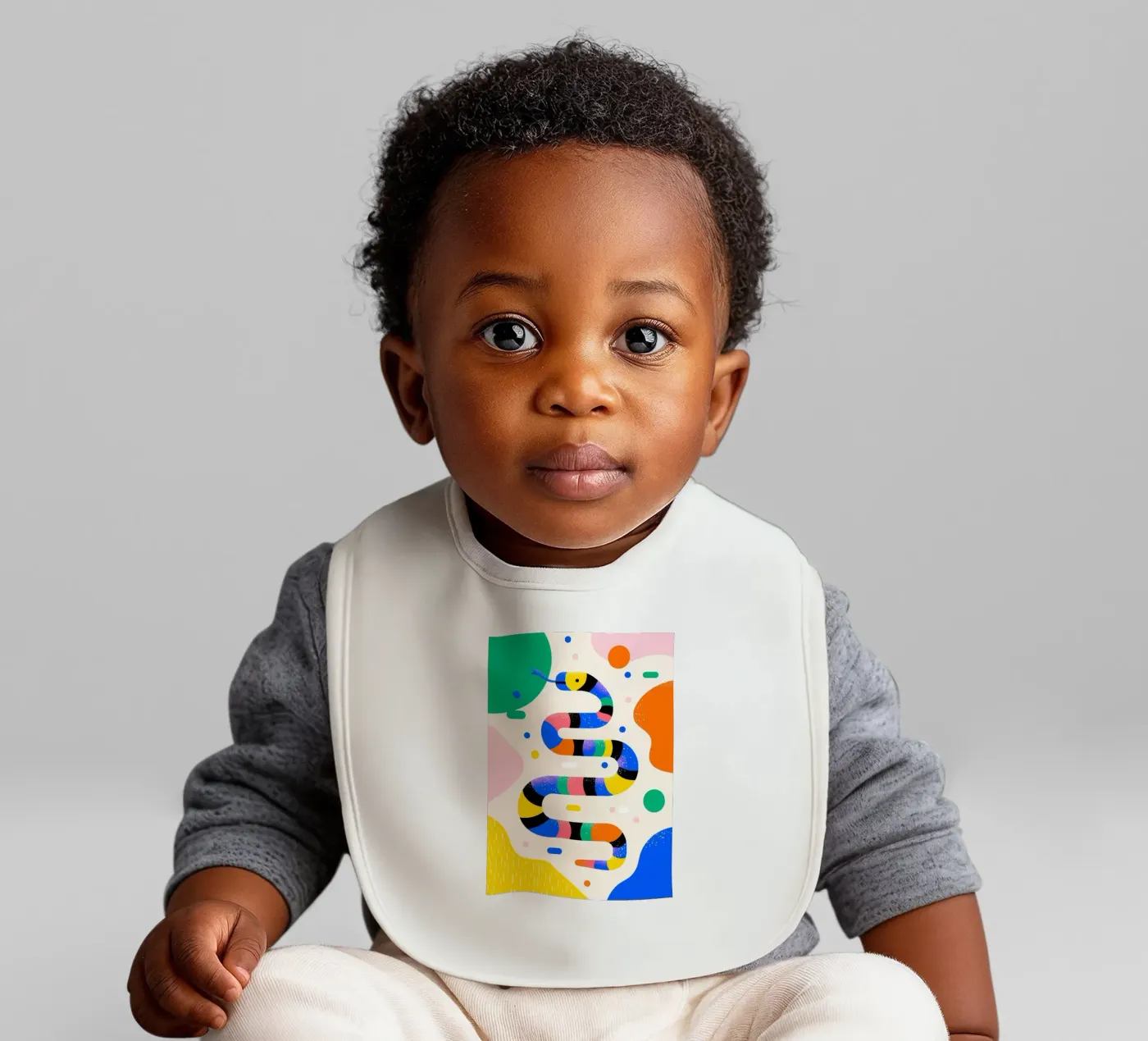Rainbow Snake Babylätzchen von Kiara