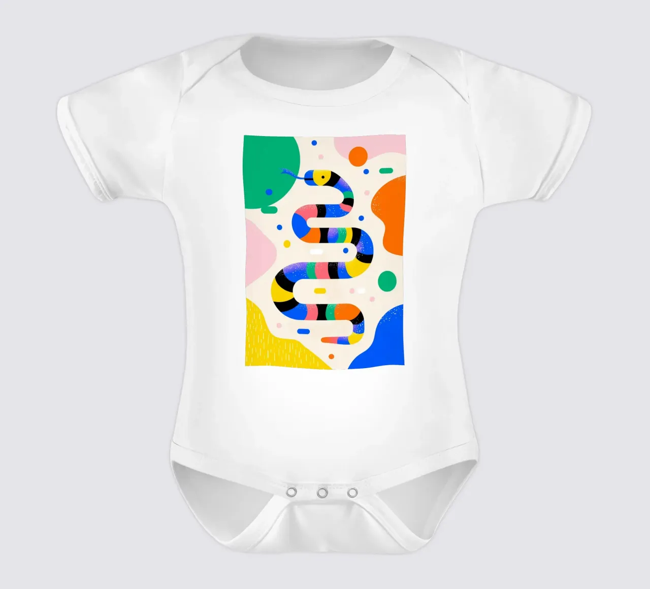 Rainbow Snake body neonato maniche corte da Kiara
