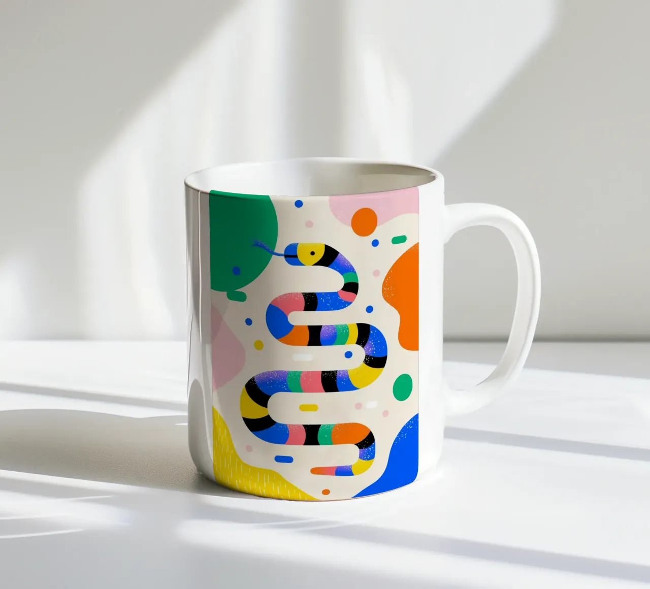 Rainbow Snake tazza in ceramica da Kiara