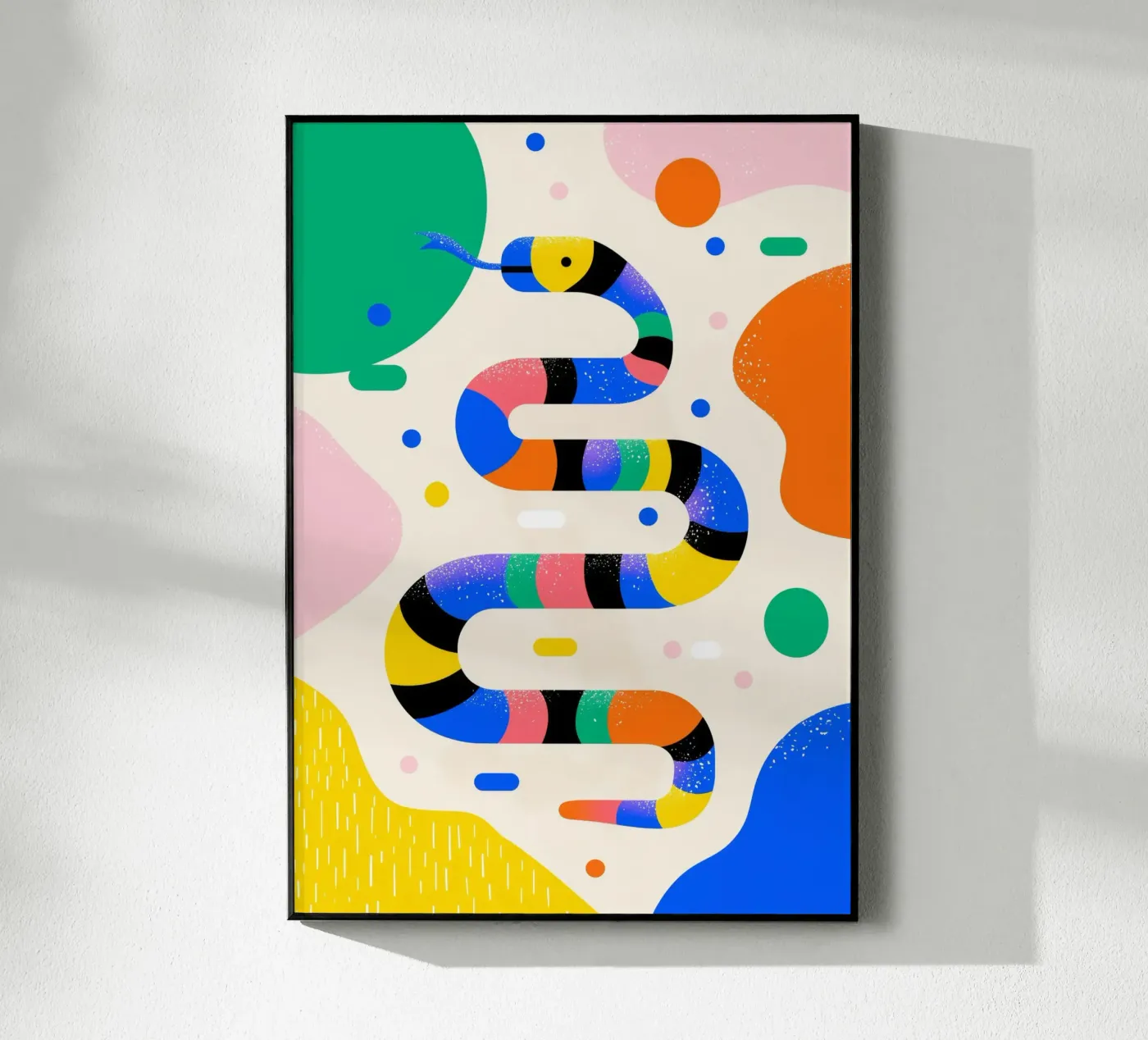 Rainbow Snake acryl van Kiara