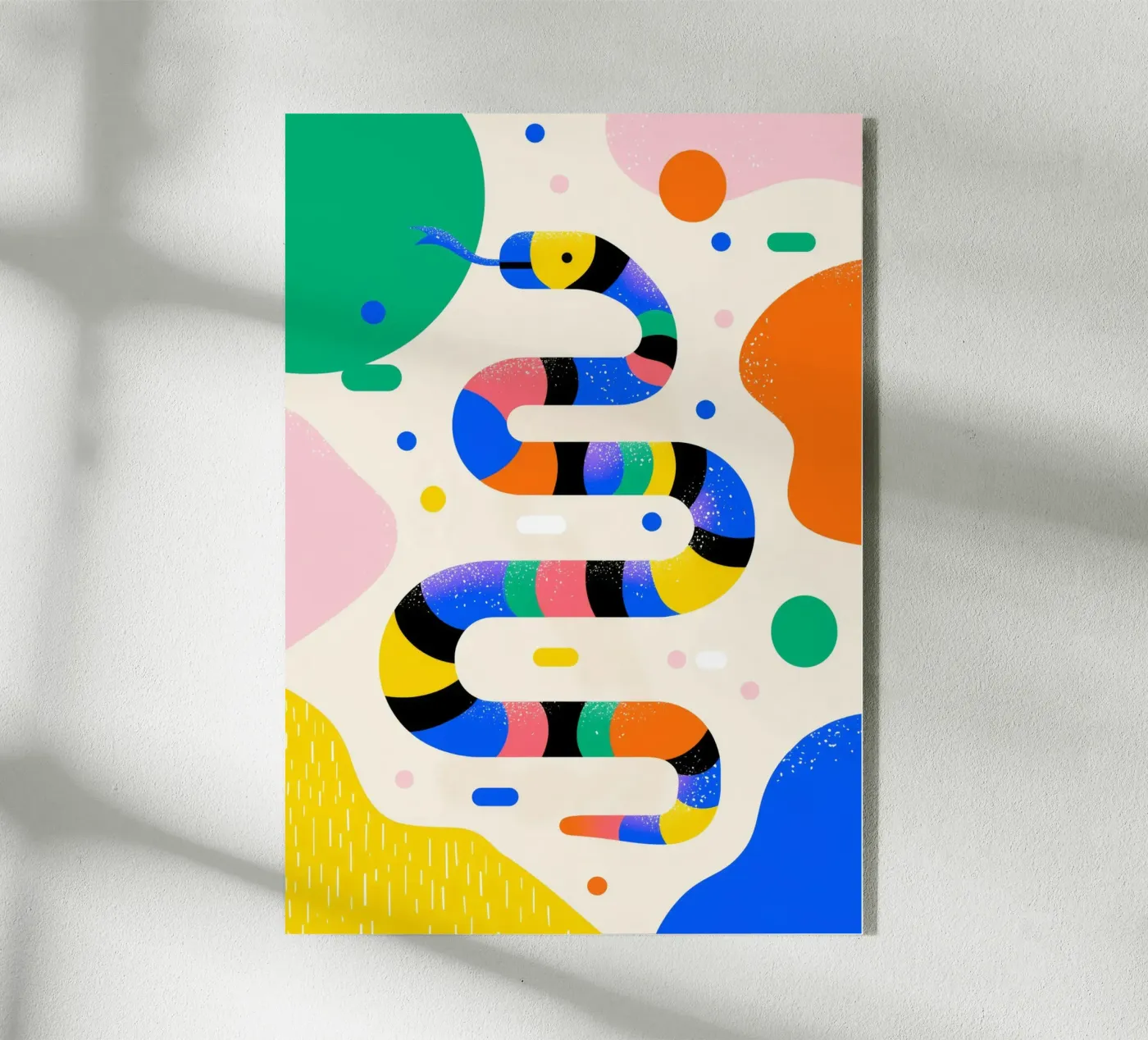 Rainbow Snake acryl van Kiara