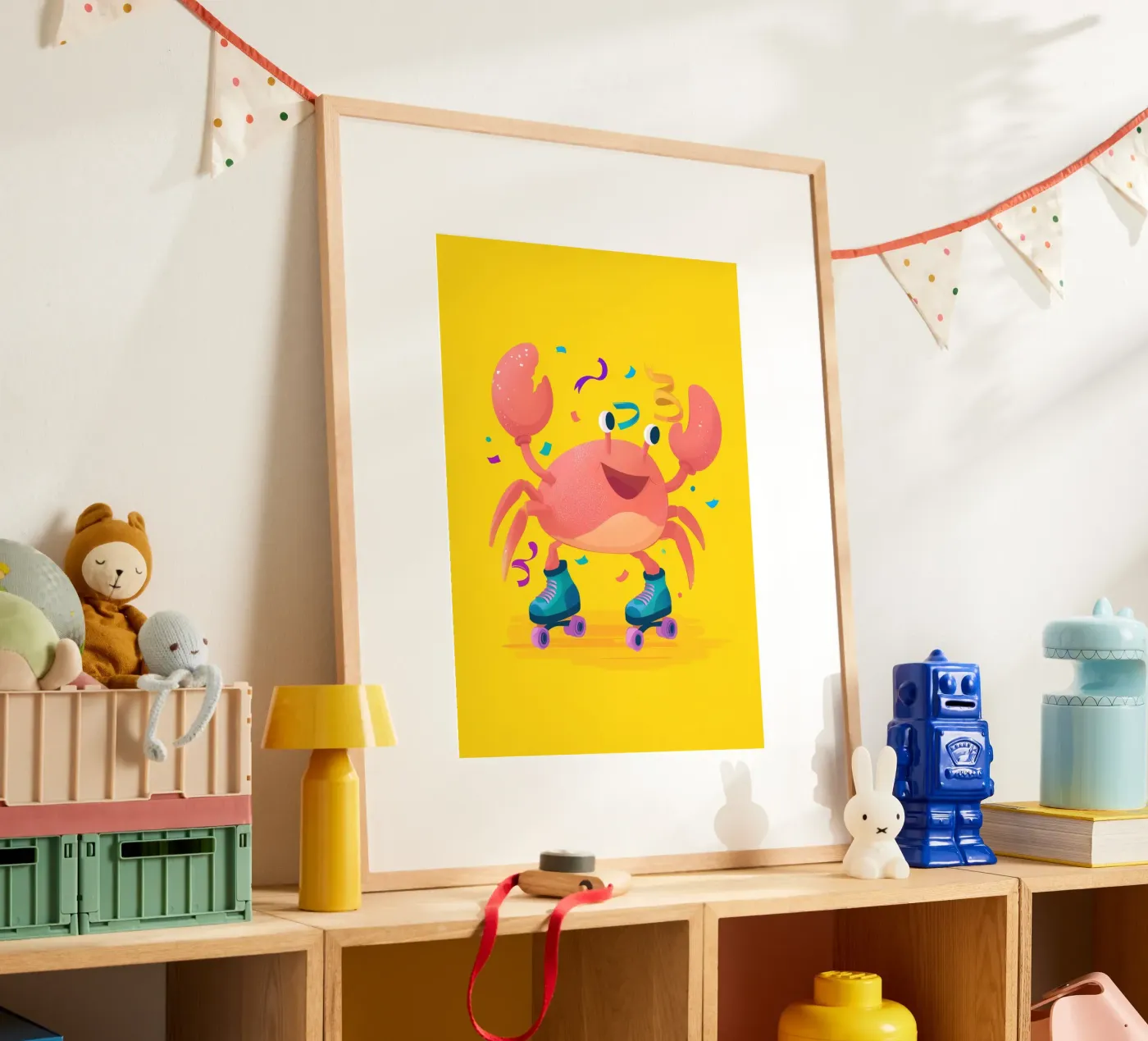 Roller Crab poster van Kiara