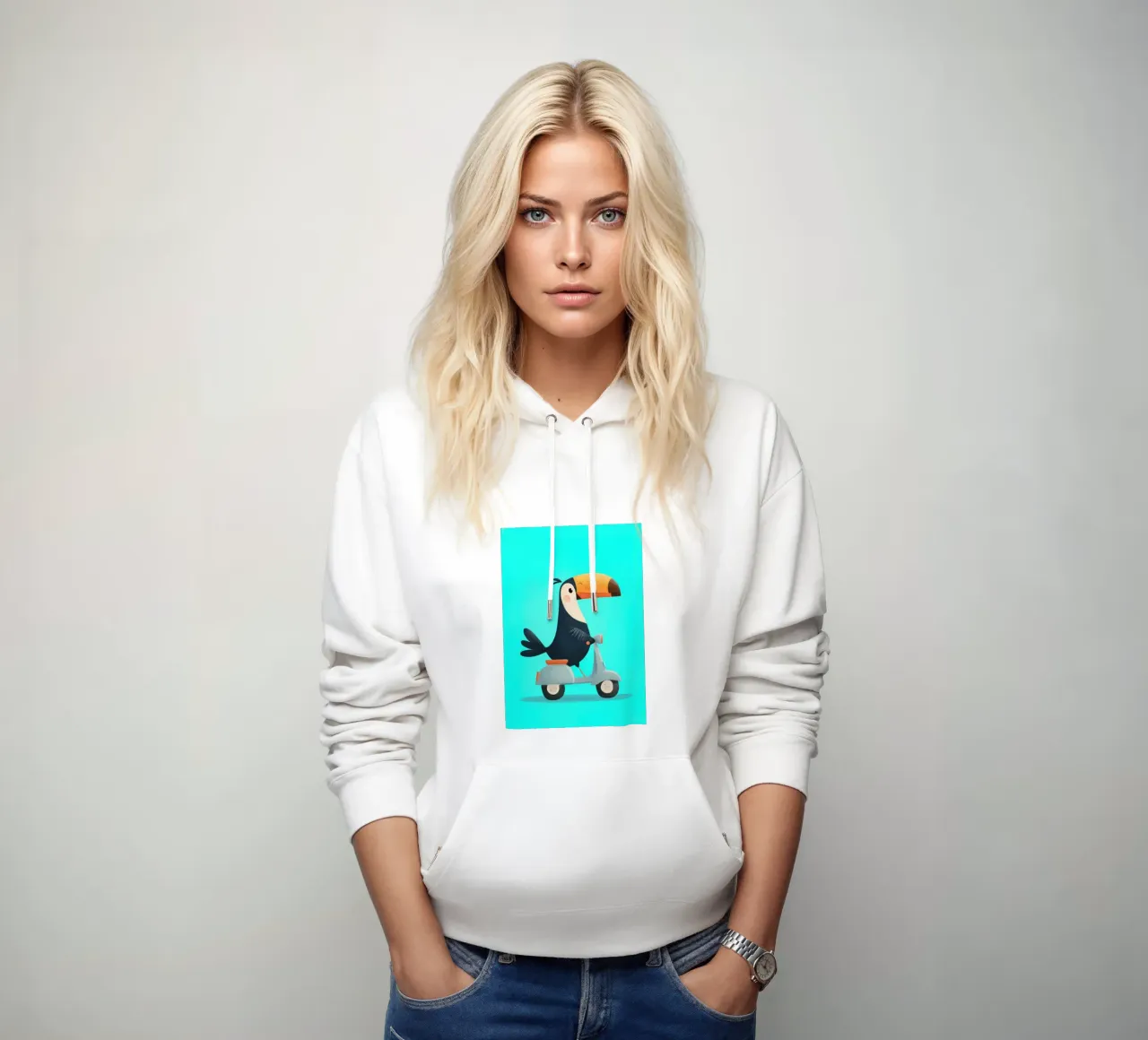 Scooter Toucan felpa con cappuccio da Kiara