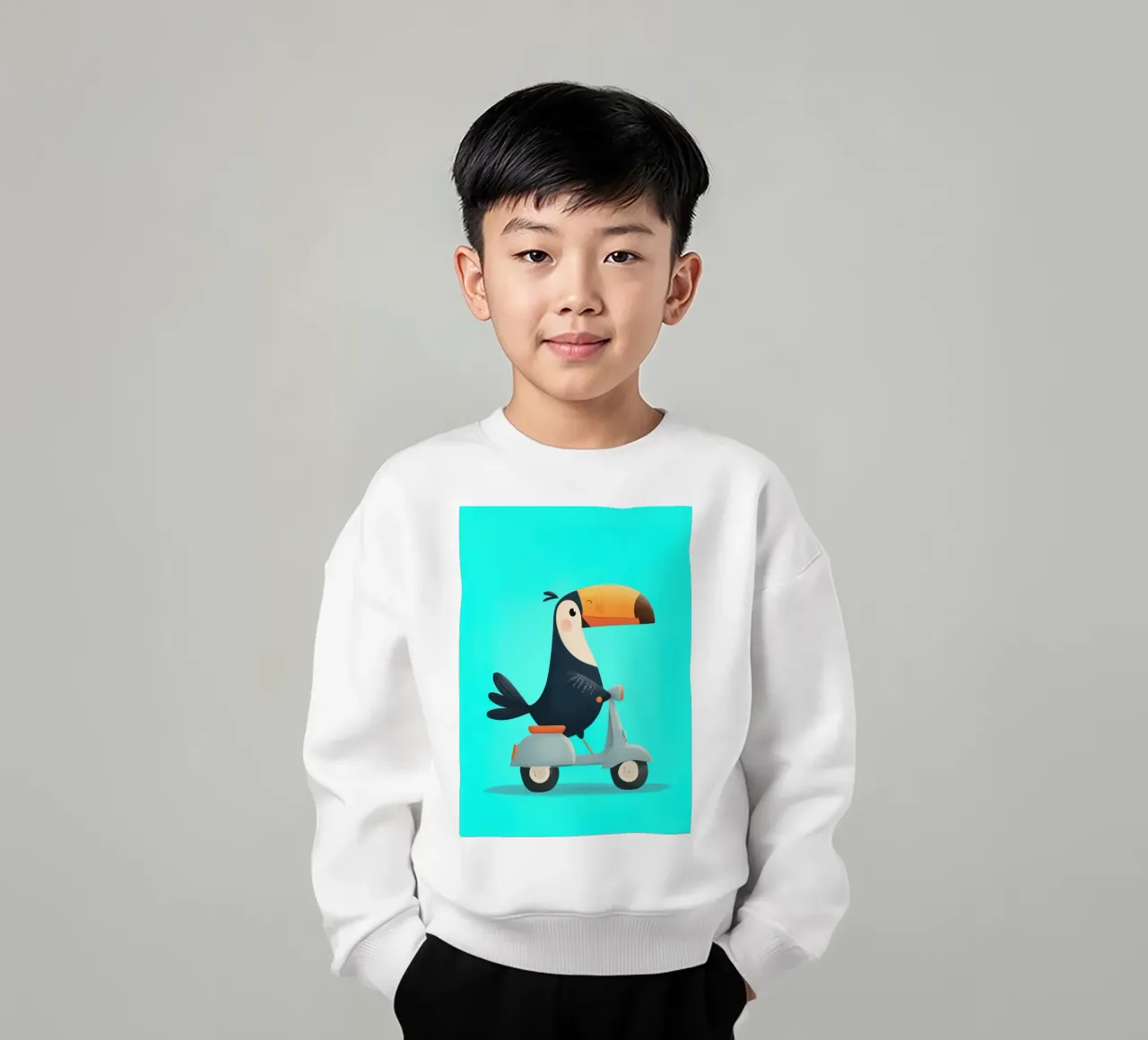Scooter Toucan felpa bambino da Kiara