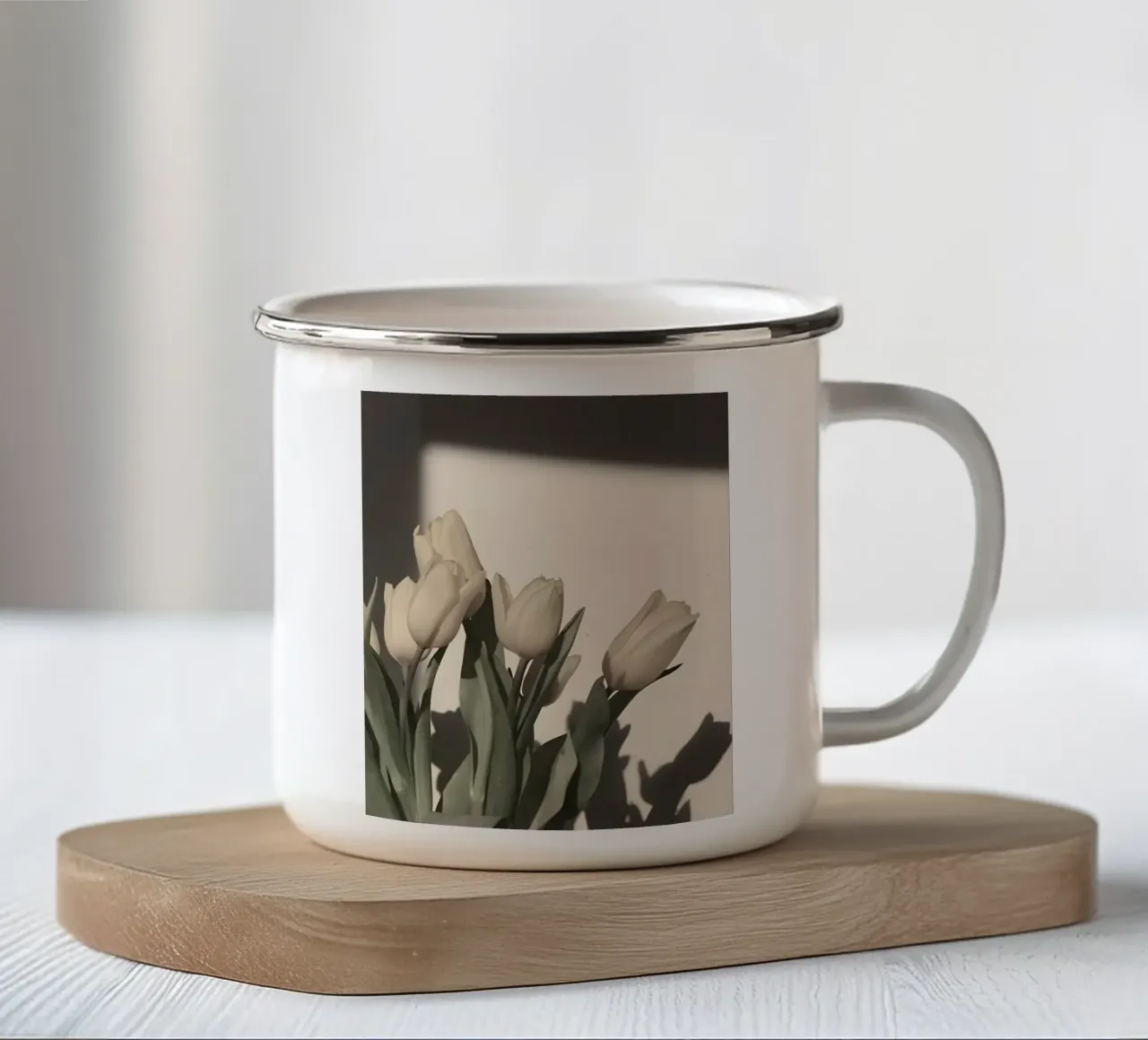 Tulipani tazza in smalto da luxi&lace