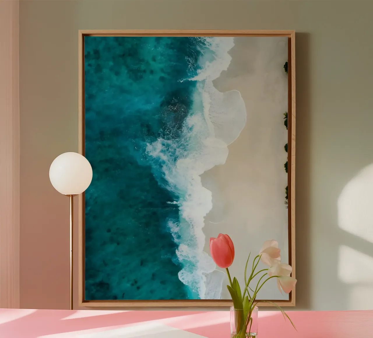 Spiagge tropicali tela con Cornice a cassetta da luxi&lace