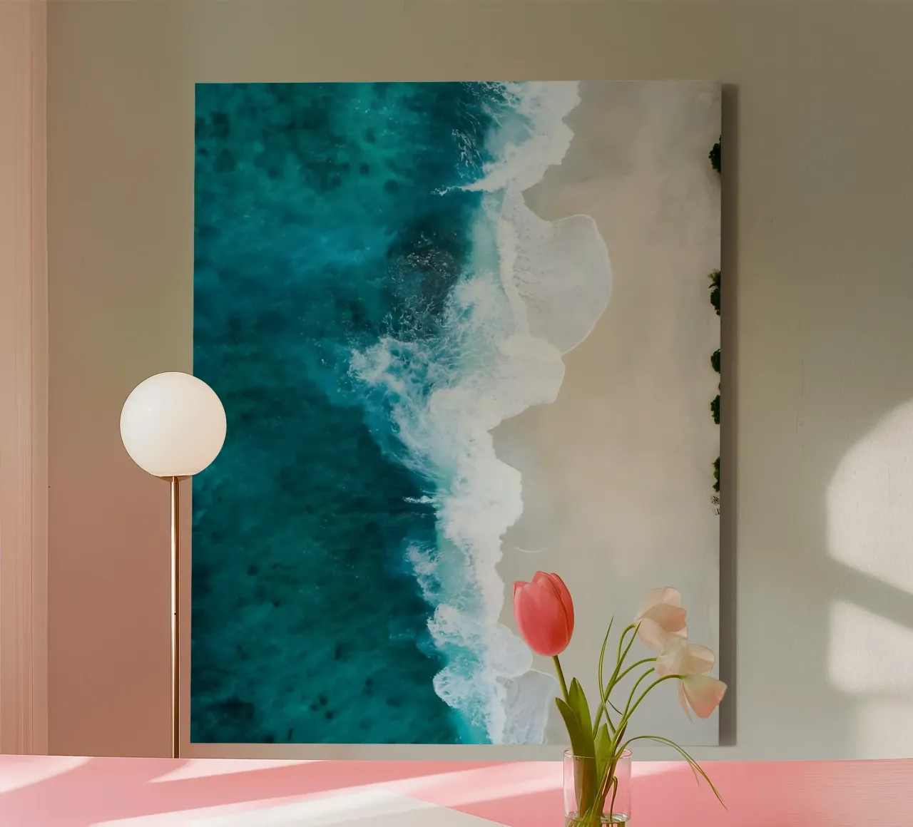 Spiagge tropicali tela con Cornice a cassetta da luxi&lace