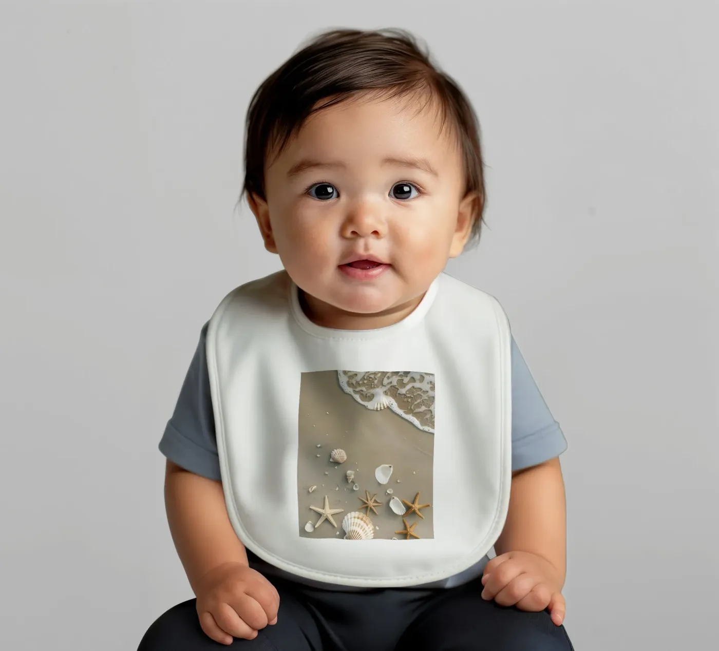 Conchiglie di mare bavaglino da luxi&lace